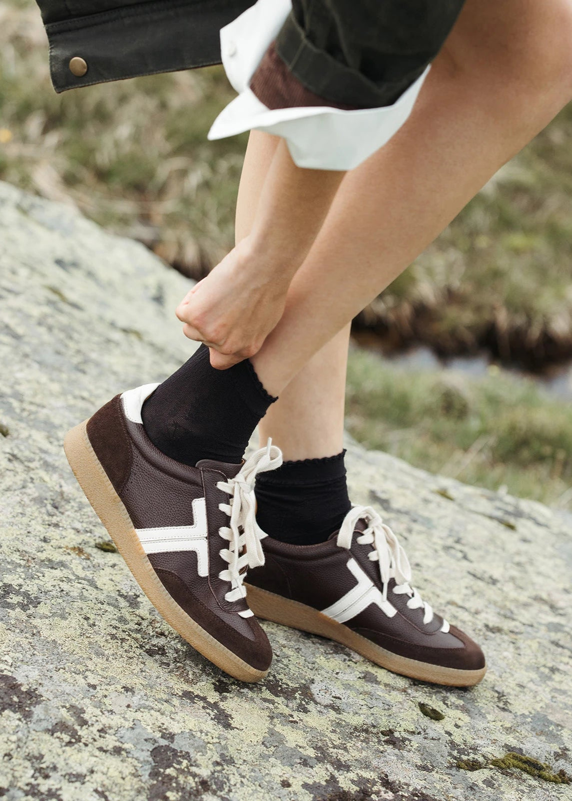 Baskets Maison Toufet Solveig marron Maison Toufet