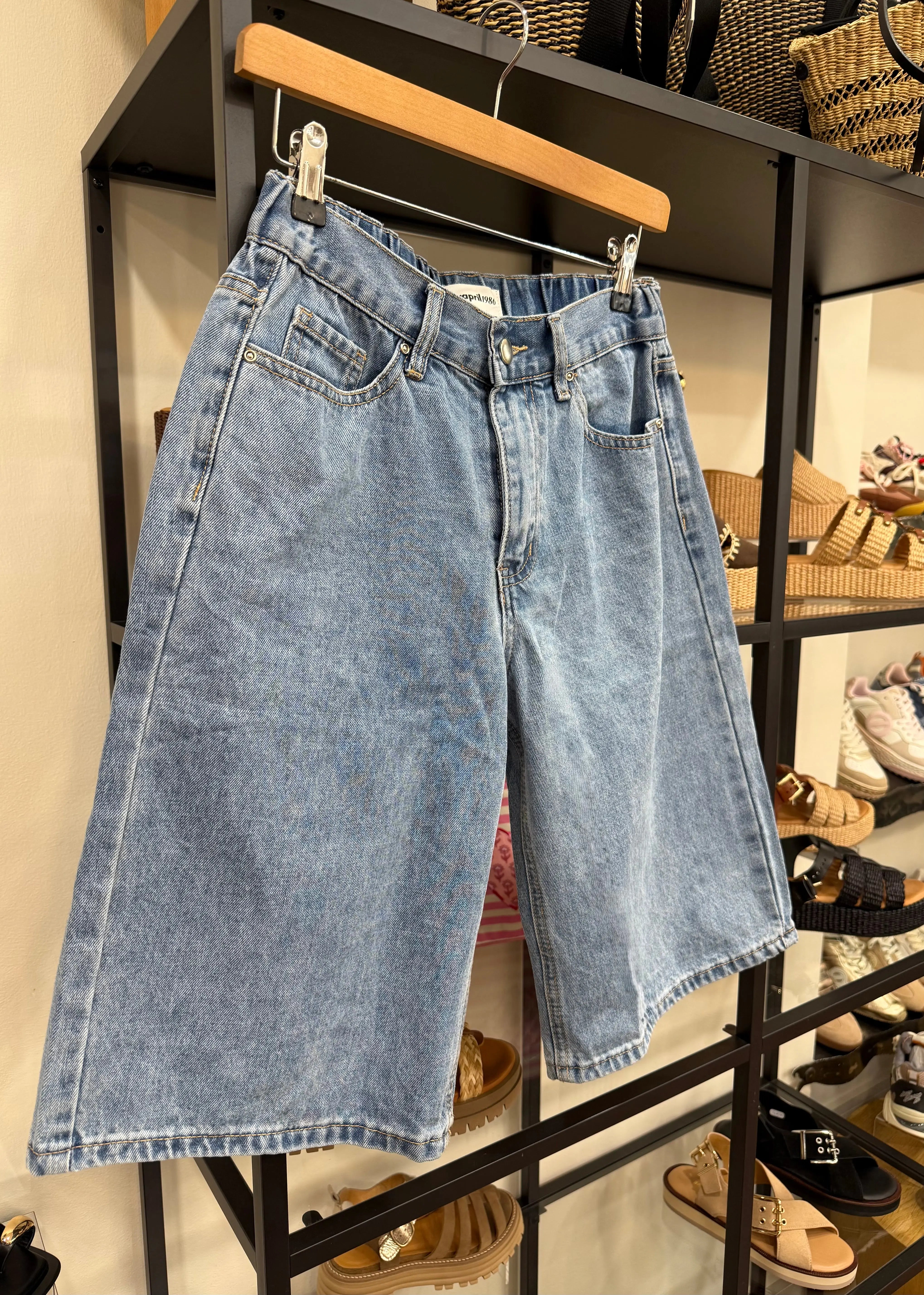 Bermuda Calie denim bleu L'adresse Corte