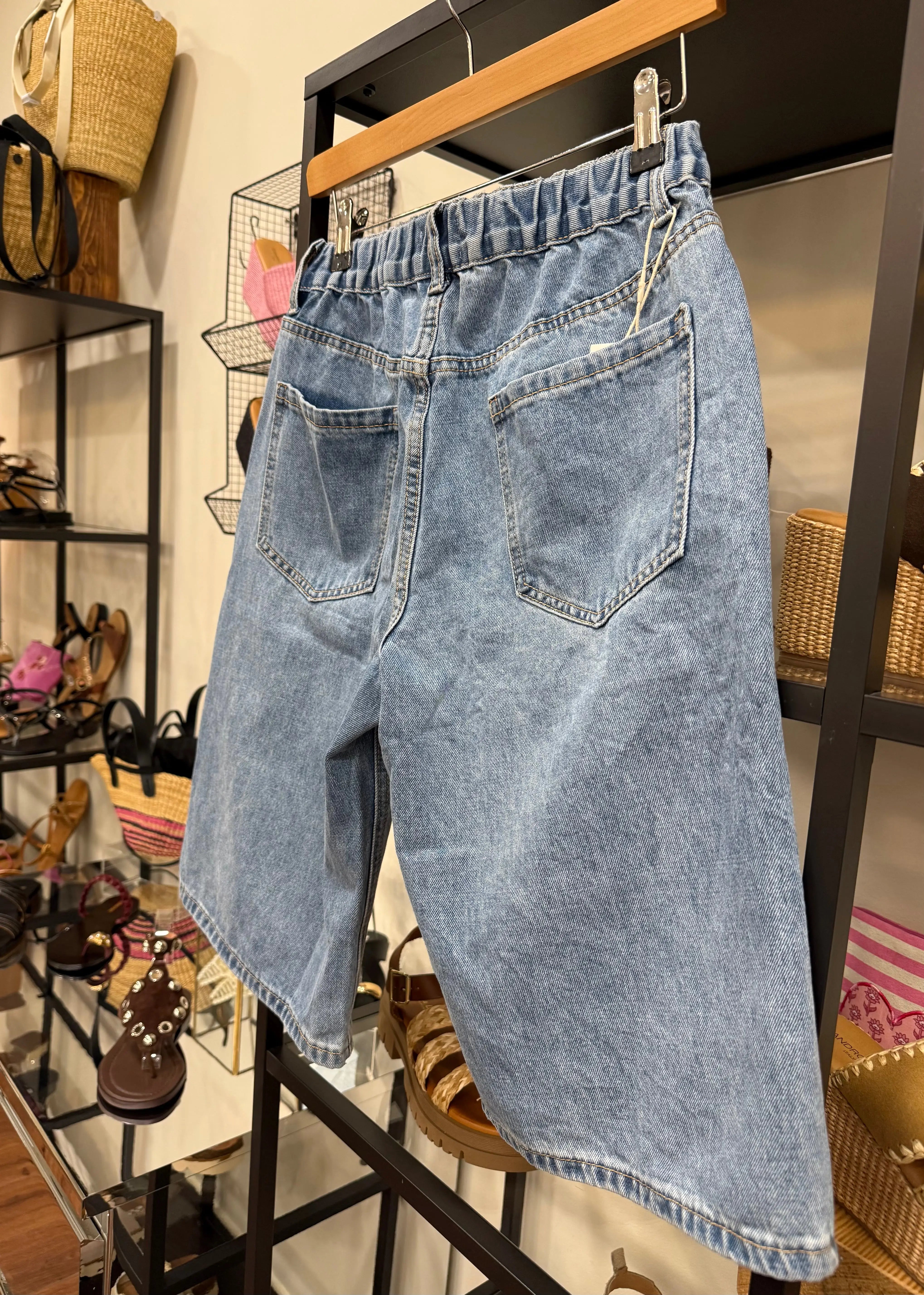 Bermuda Calie denim bleu L'adresse Corte