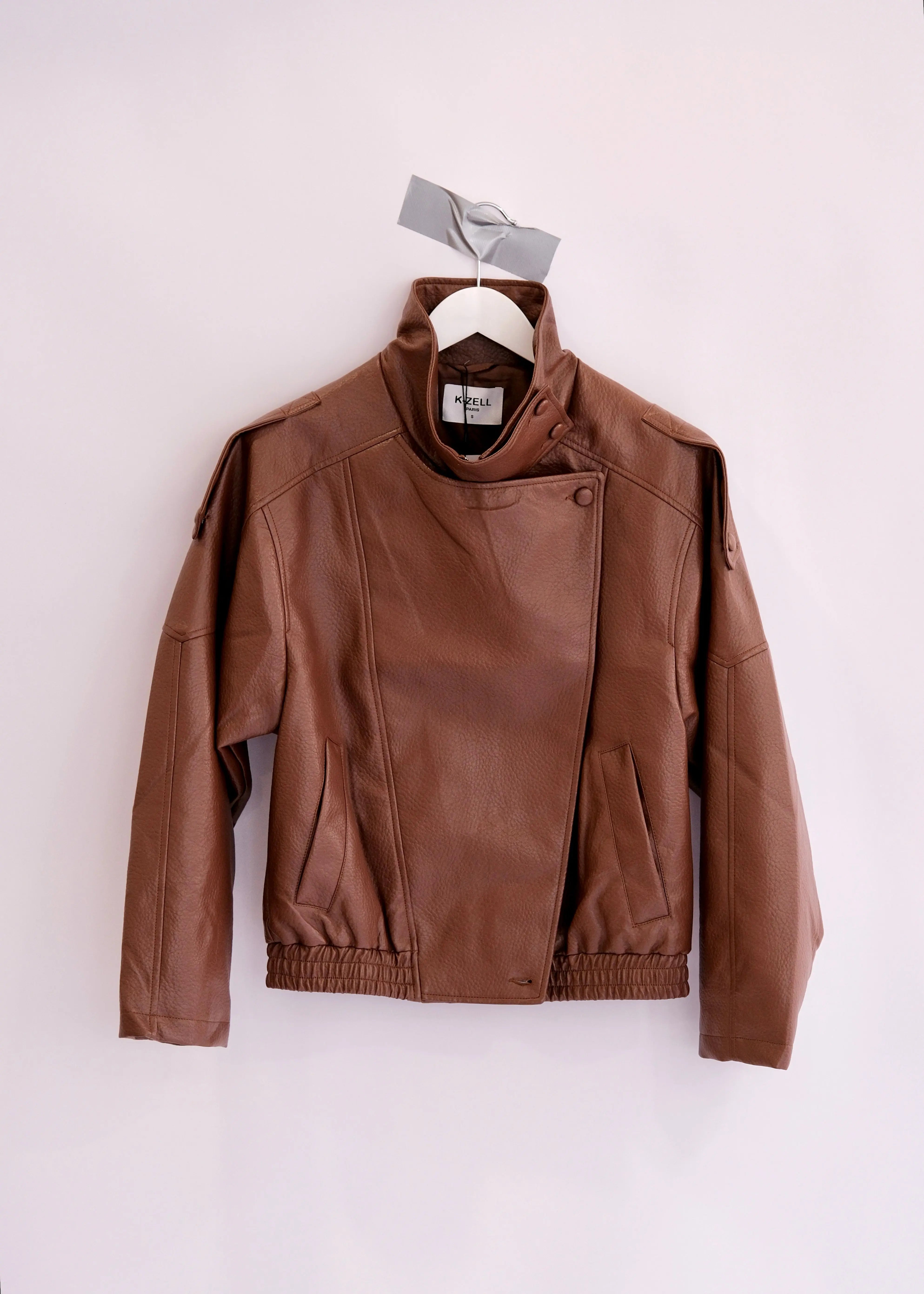 Blouson oversized FOLY Cognac L'adresse Corte
