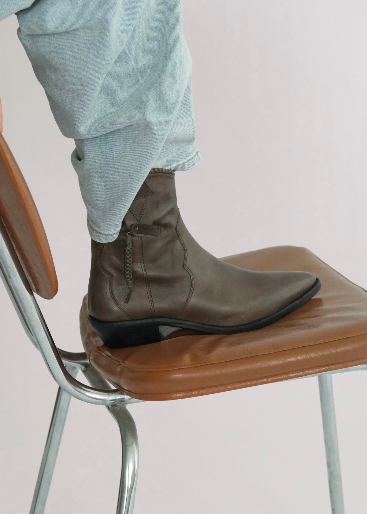 Bottines santiag Zolfo tundra kaki