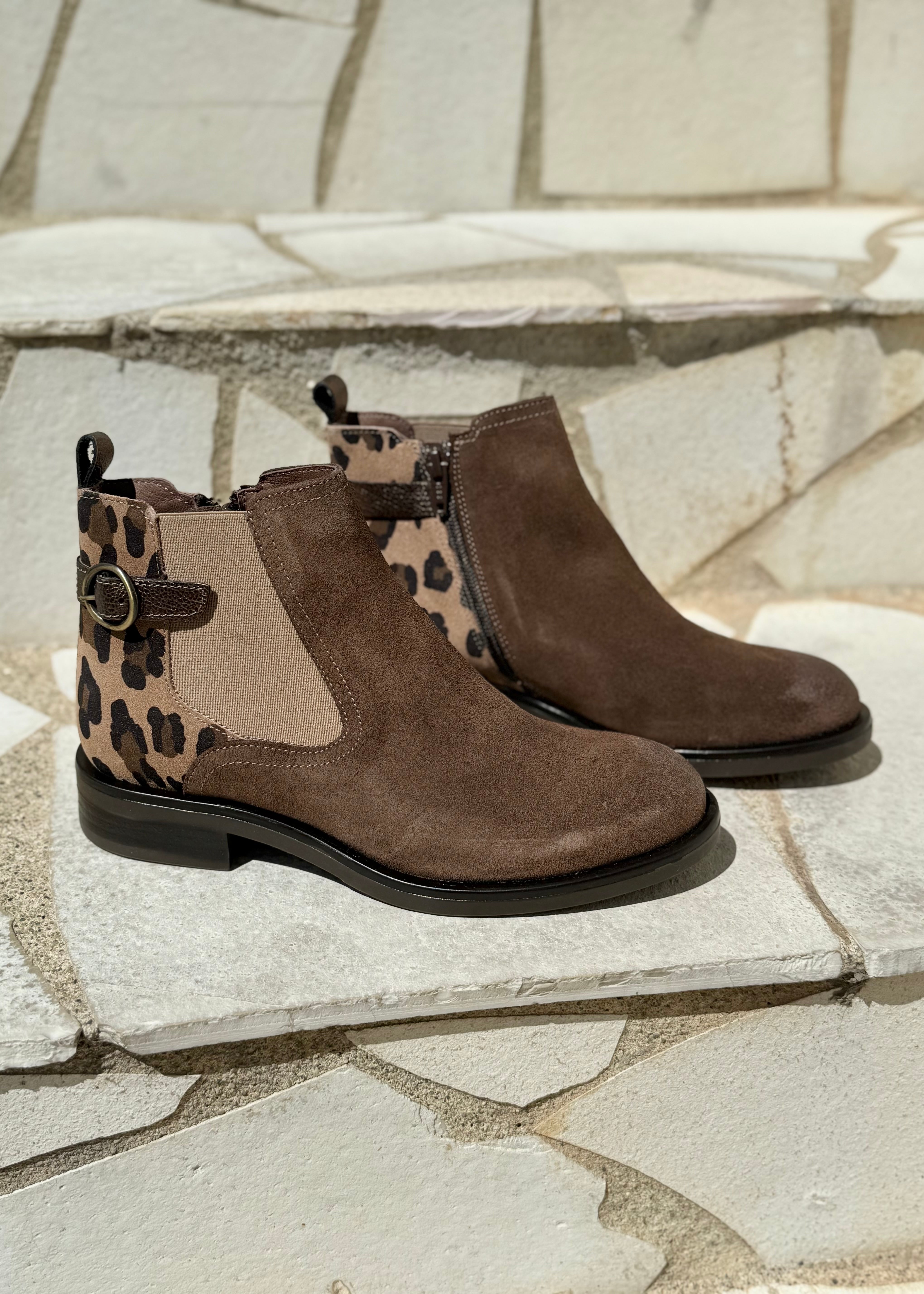 Bottines chelsea MKD Darcy taupe/léo Mkd by Minka design