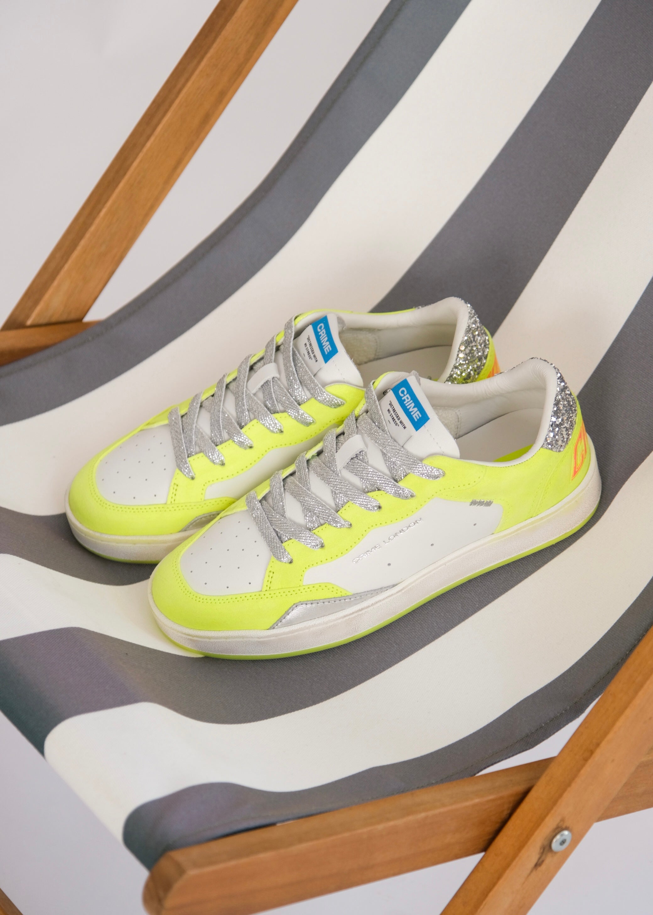 Baskets Crime London Chelsea Neon yellow Crime London