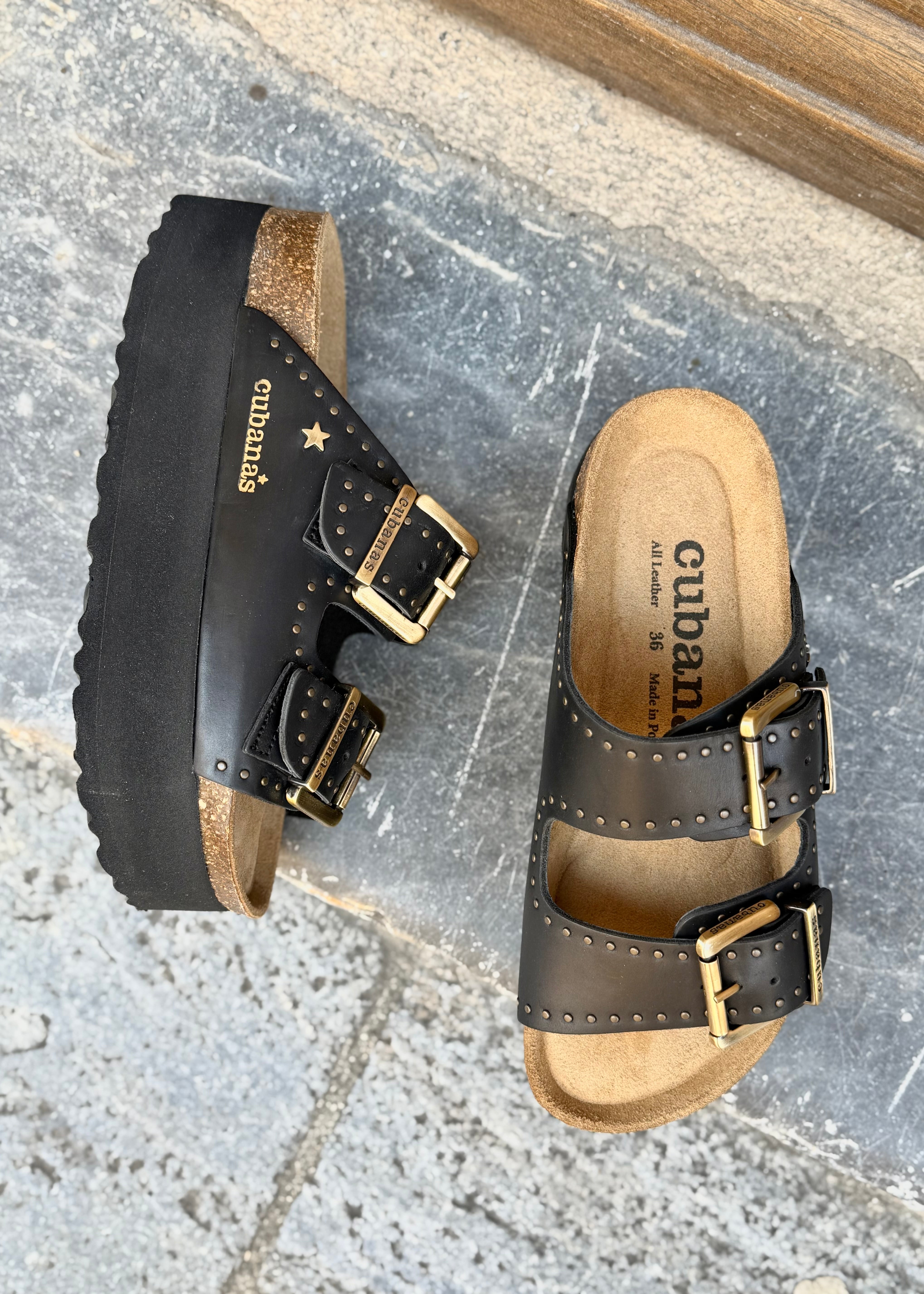 Sandales Cubanas Amalia Platform black Cubanas