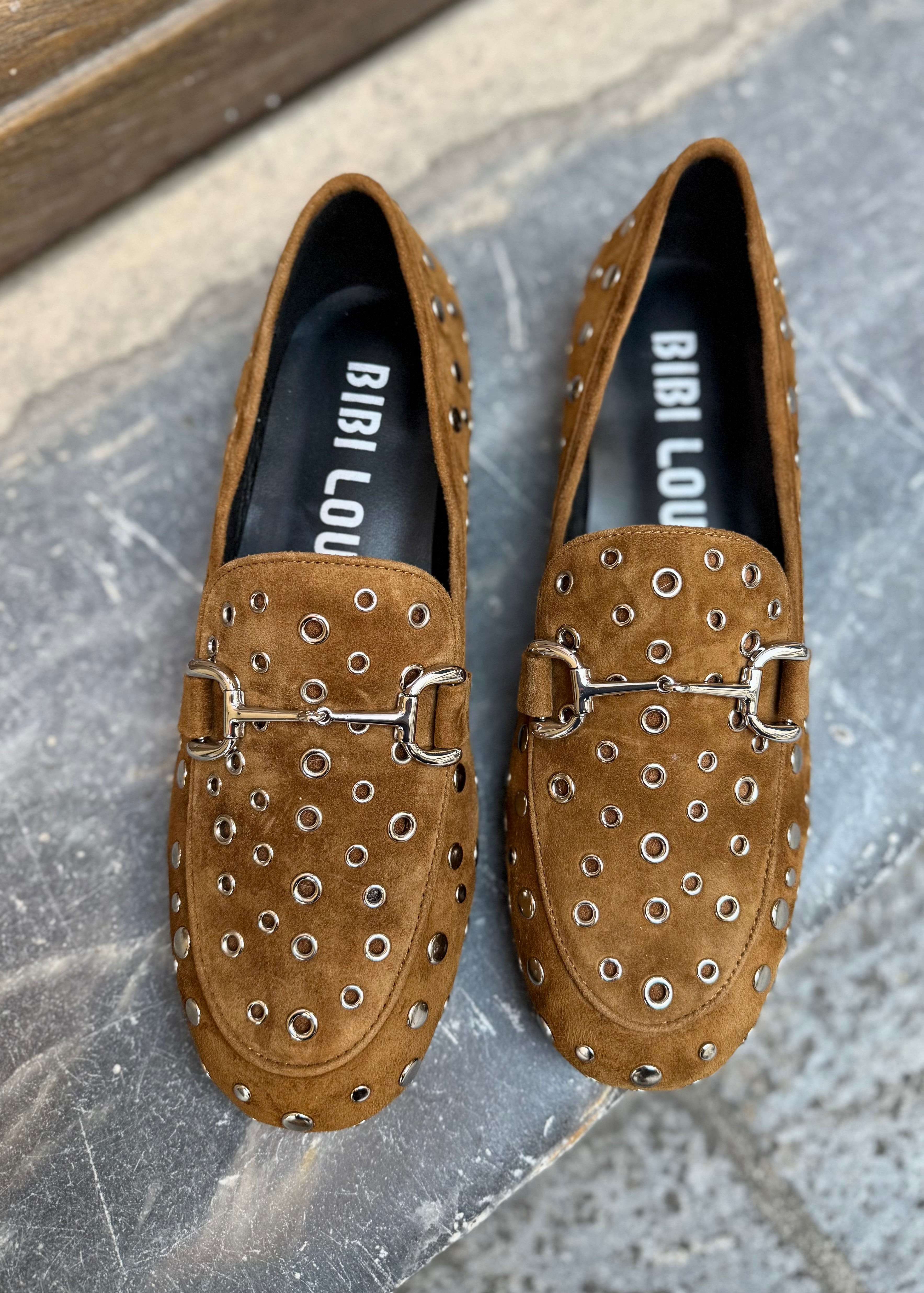 Mocassins Bibi Lou Ashe studs Tan Bibi Lou