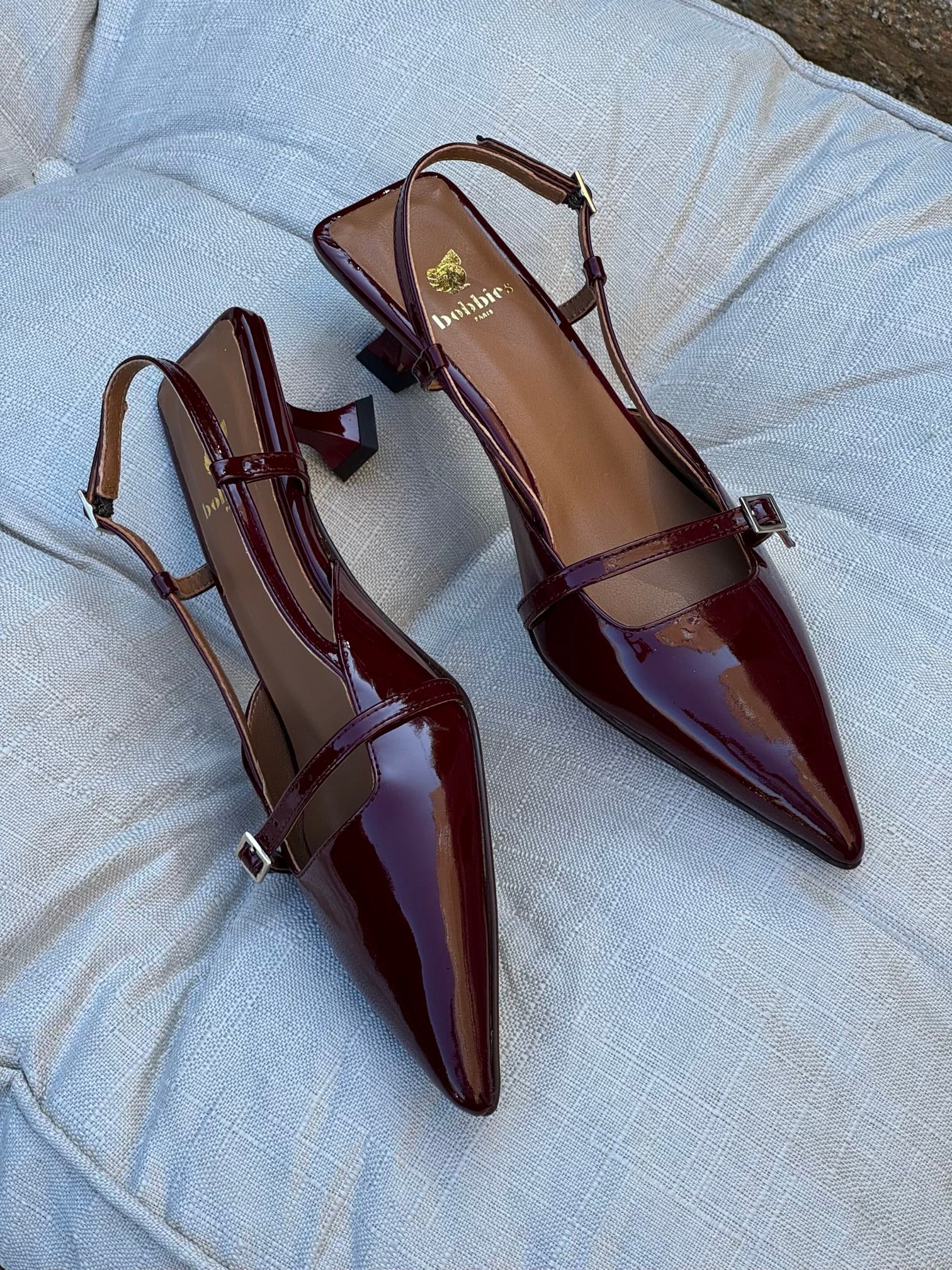 Escarpins Bobbies Reem Bordeaux Bobbies