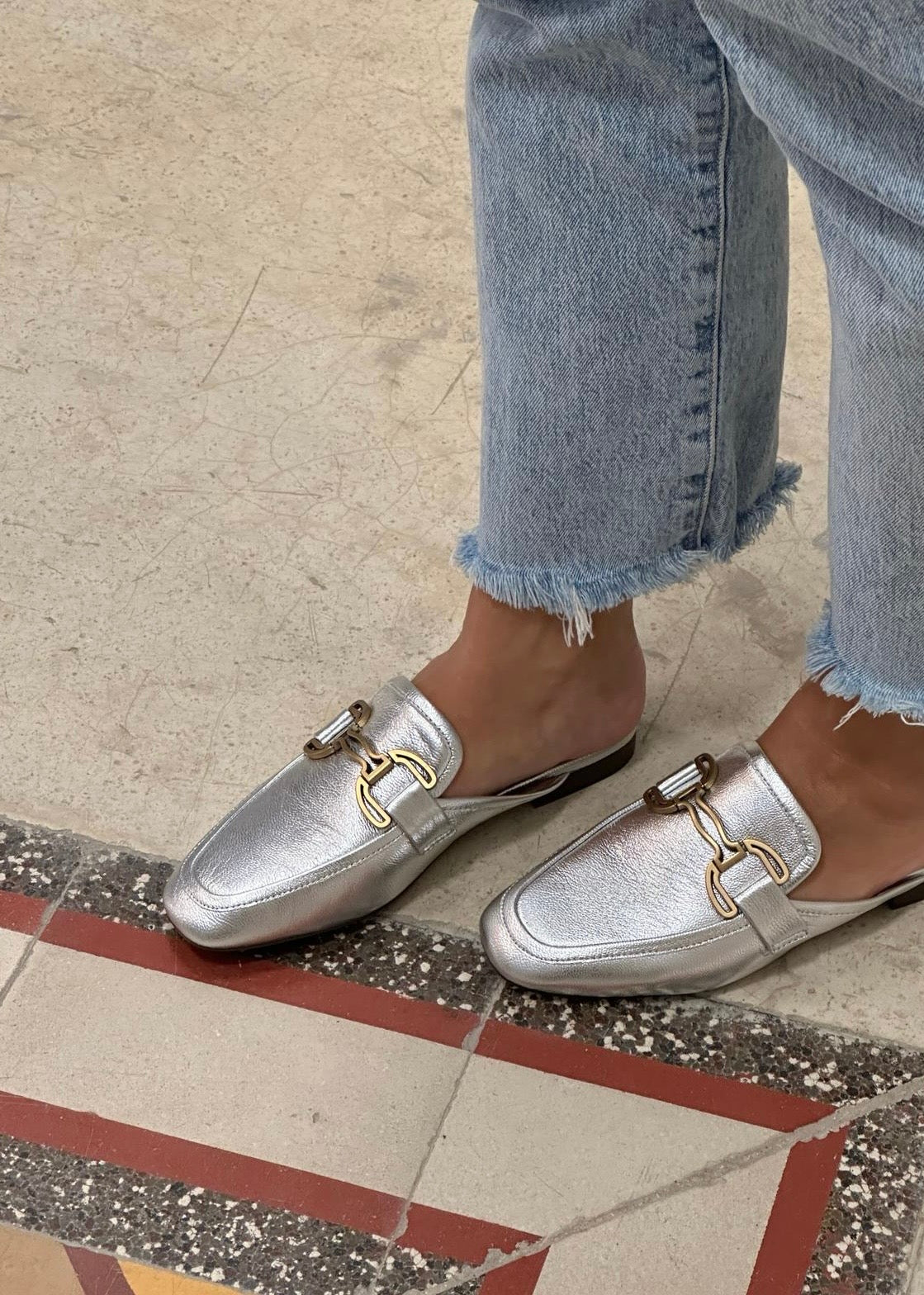 Mules Bibi Lou Vela Slipper Plata