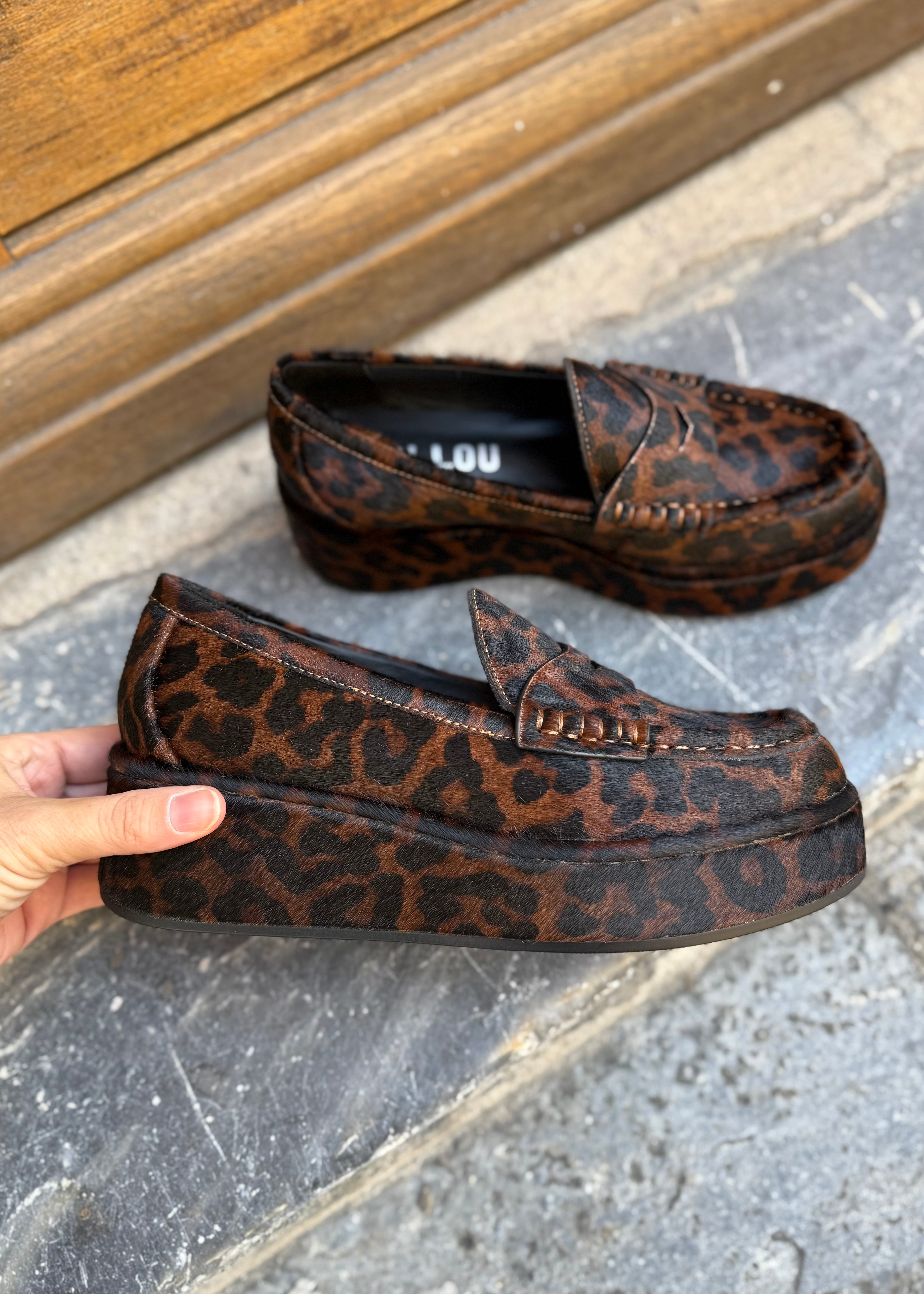 Mocassins à plateformes Bibi Lou Léopard Bibi Lou