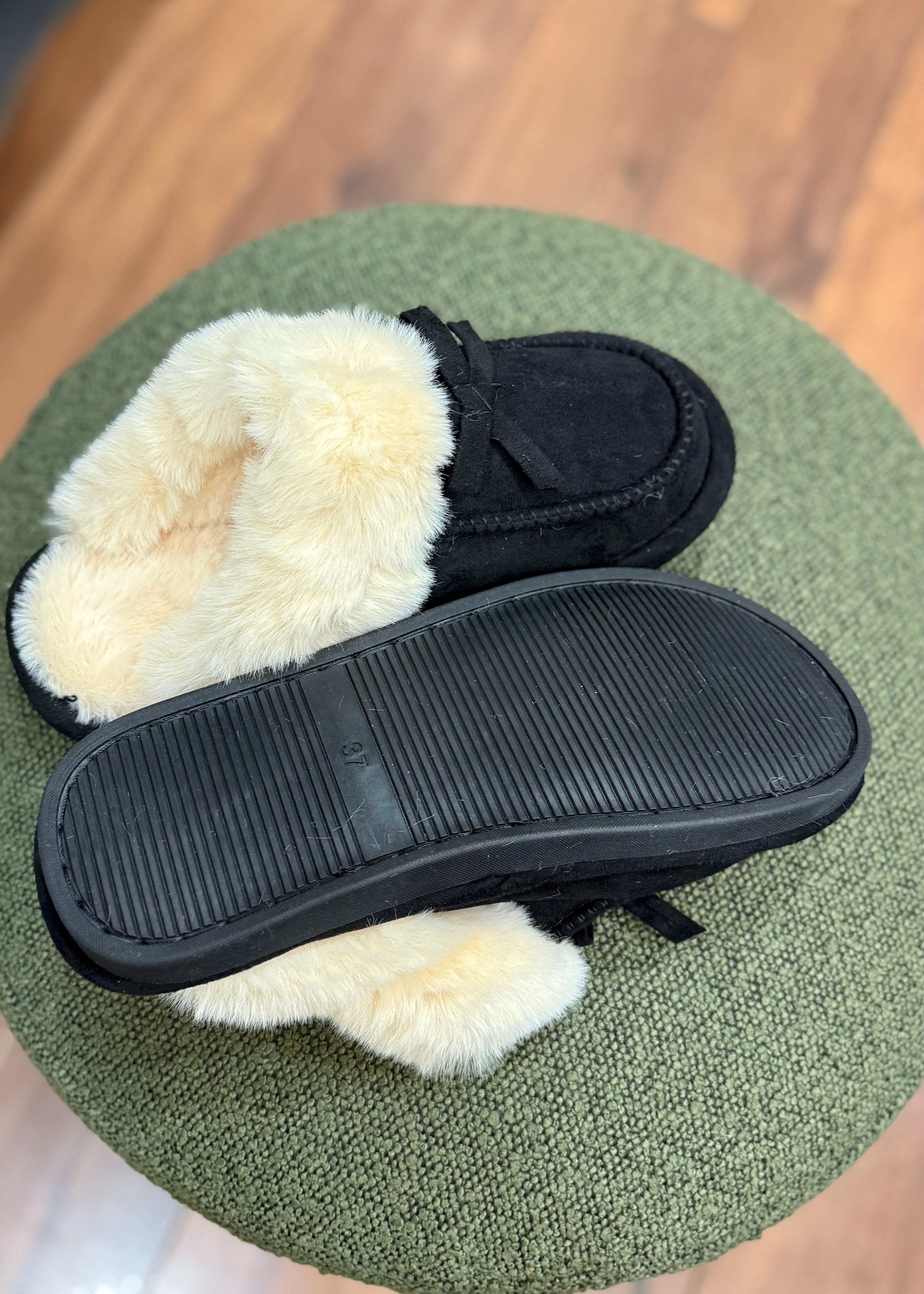 Chaussons Homewear Noir/écru L'adresse Corte