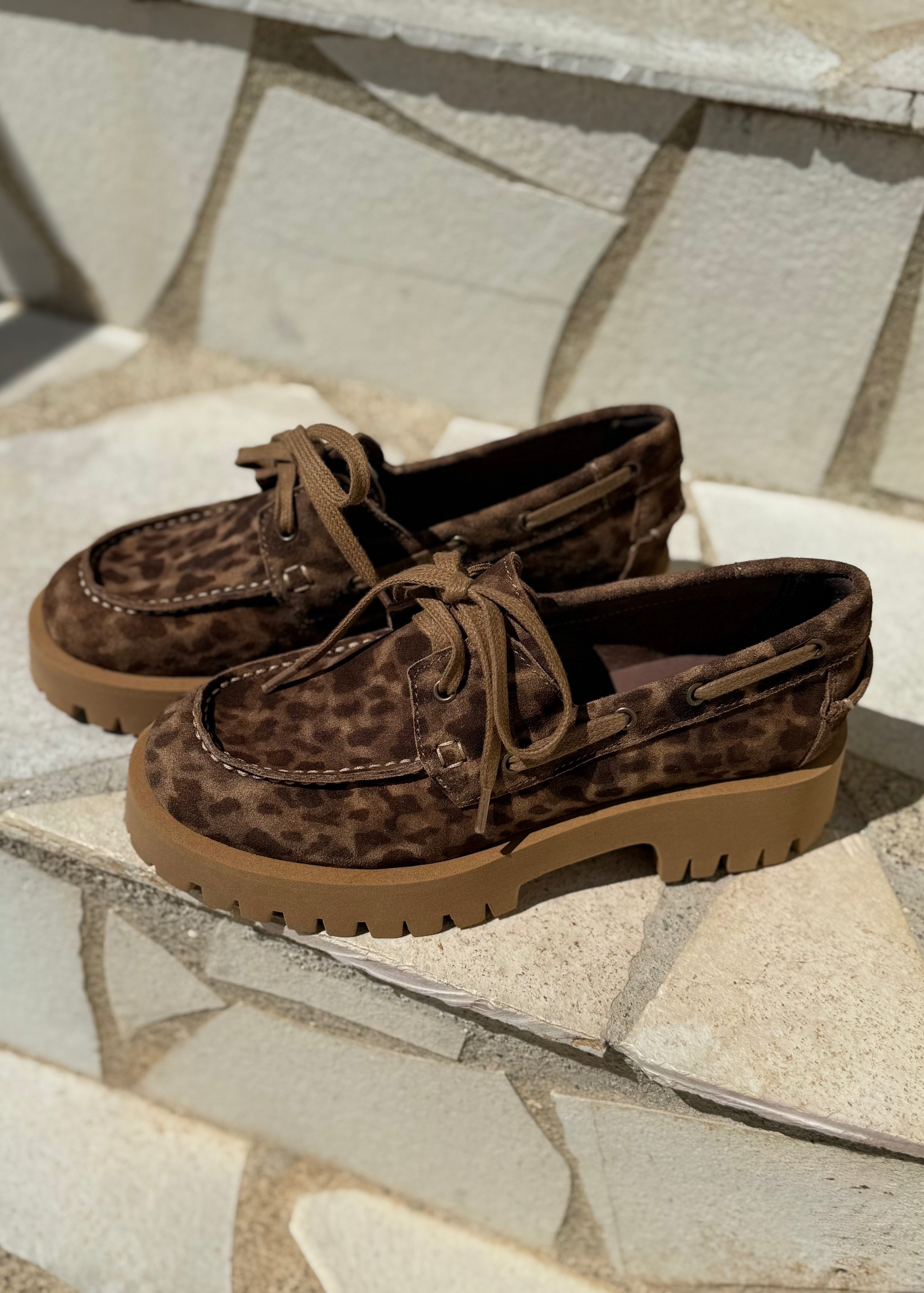 Chaussures bateau Minka design Jas Léopard Minka Design