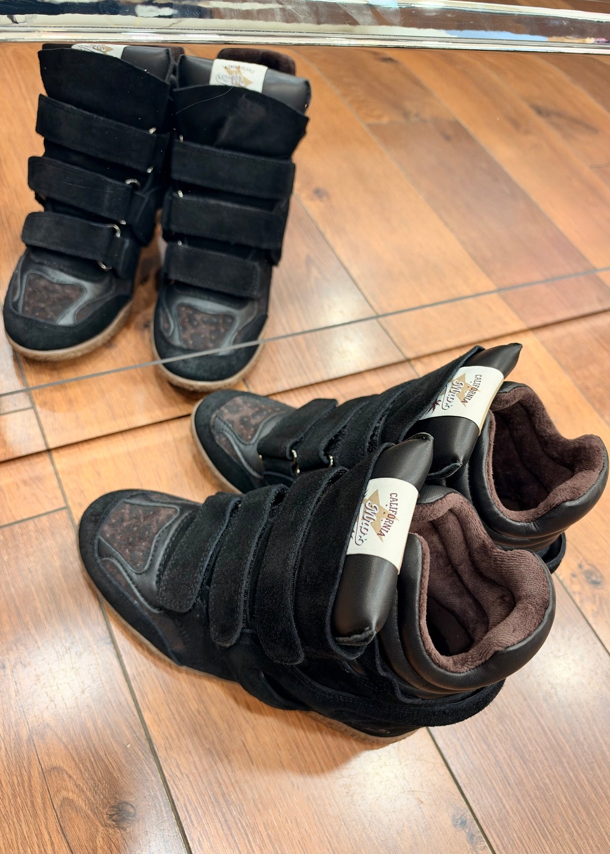 Baskets compensées MRP Star Chamonix V9 Noir - L'adresse Corte 