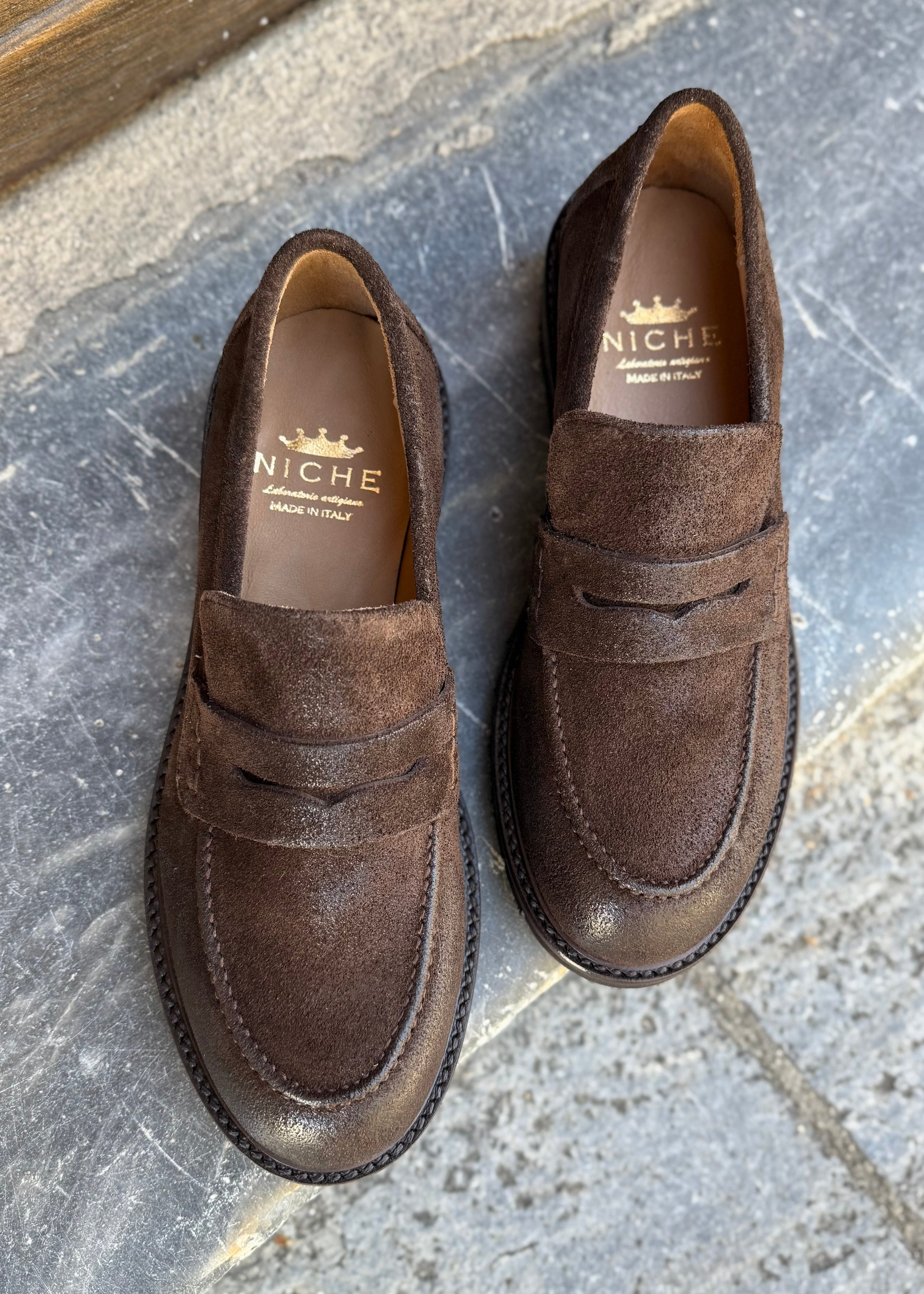 Mocassins Niche 1913 velours Marron Niche scarpe