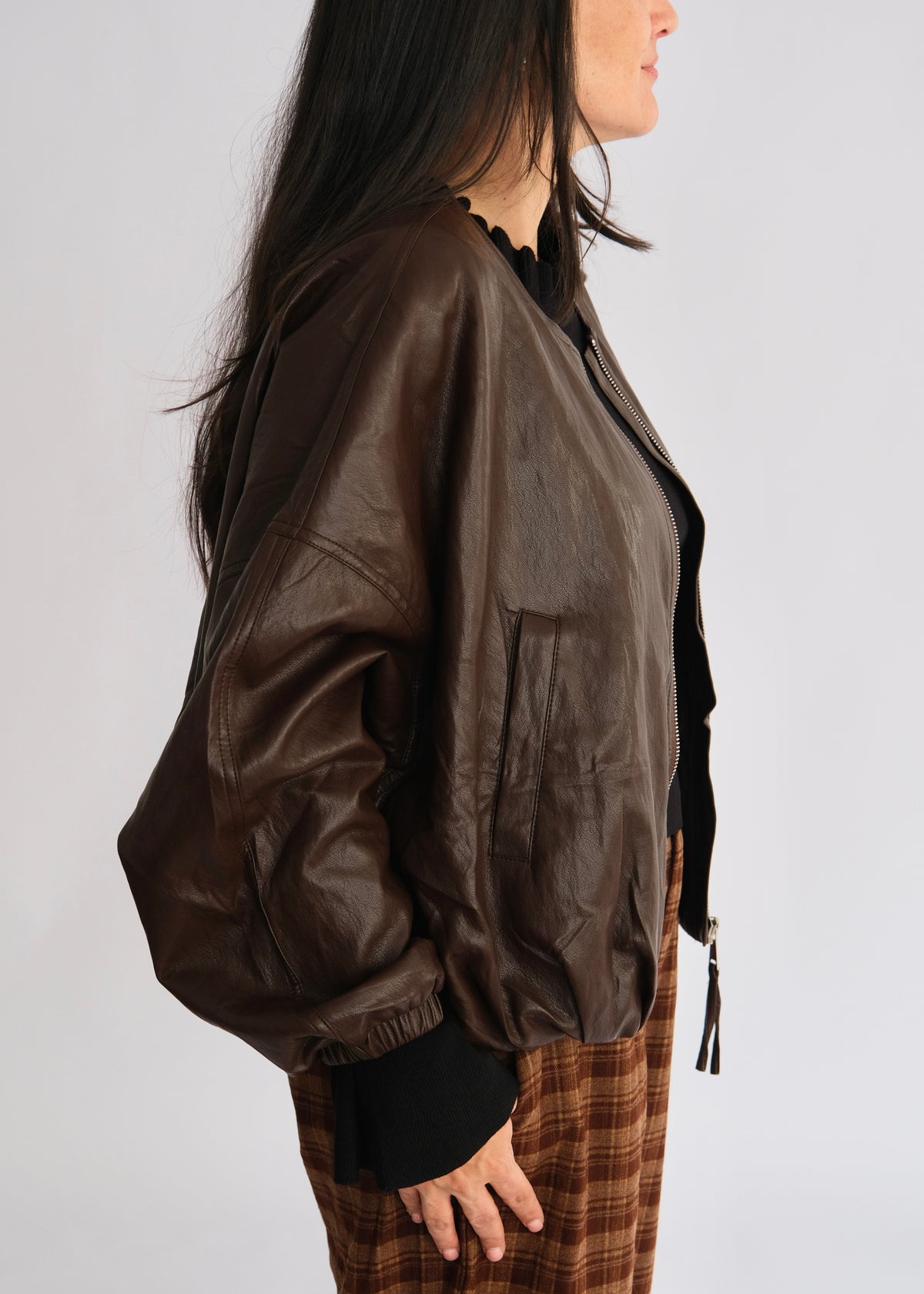 Veste souple ELY marron