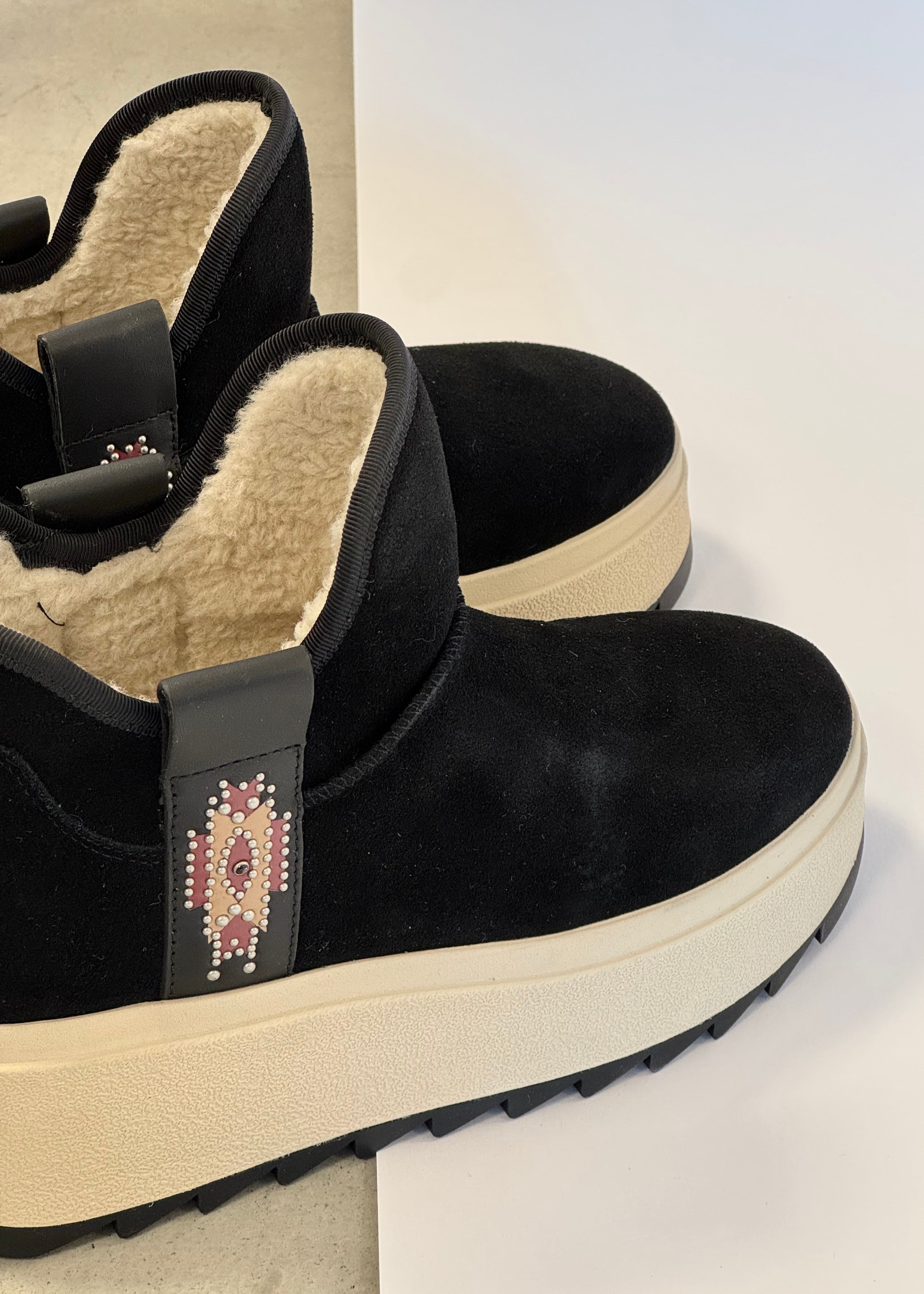 Boots Ash Mask fur Black suède Ash