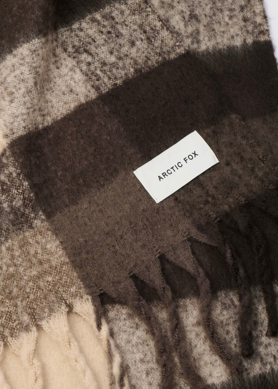 Écharpe Arctic Fox & Co - Brown check Arctic Fox and Co