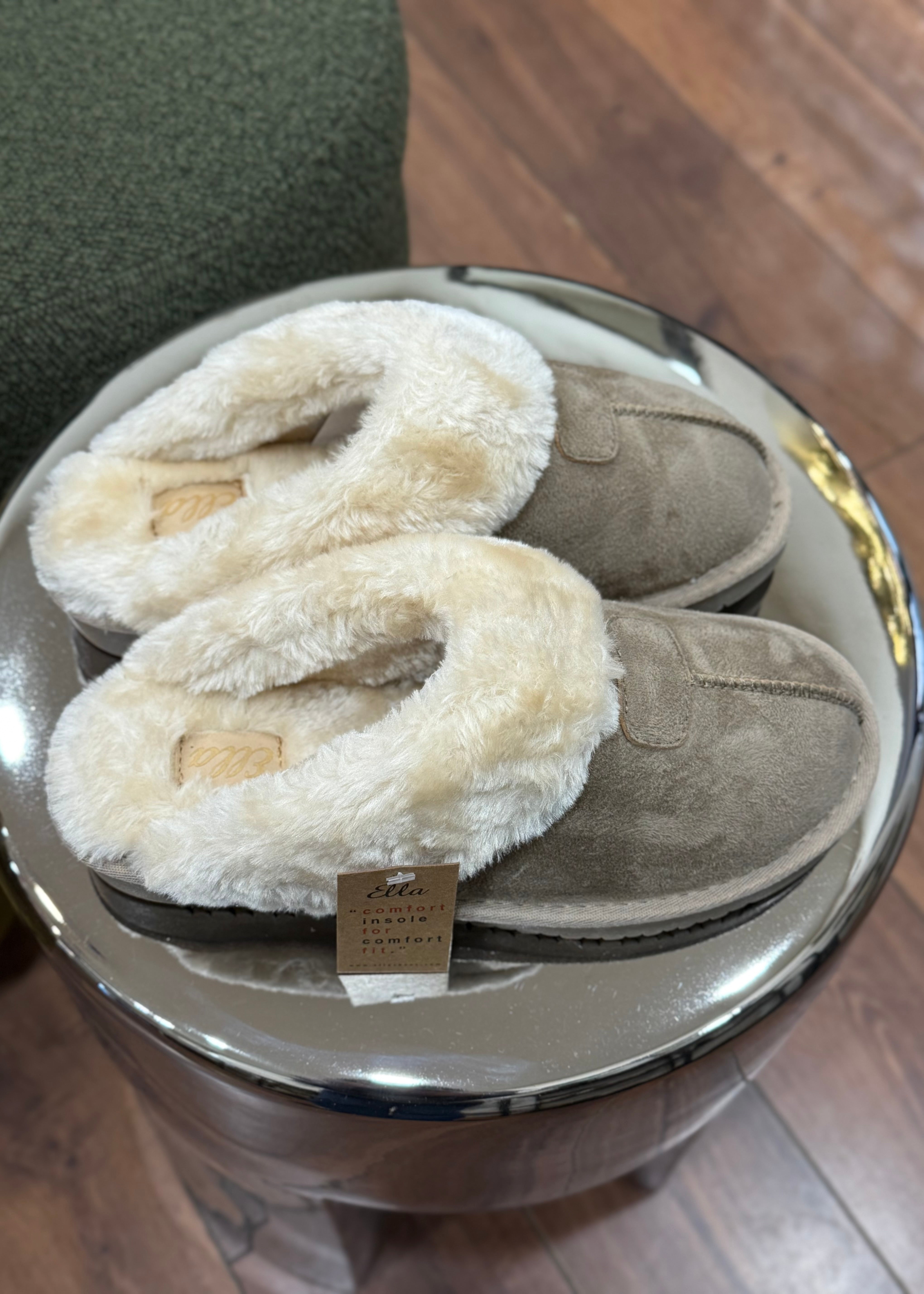 Chaussons Homewear Fur Taupe L'adresse Corte