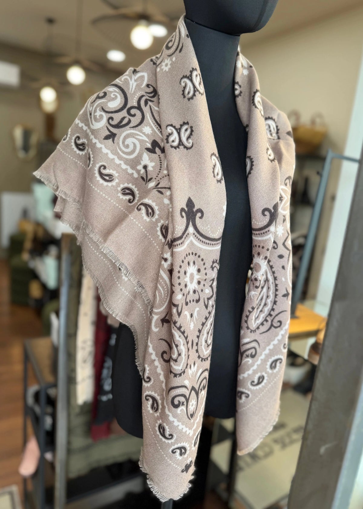 Écharpe bandana K21 Carré Lainé LINETA
