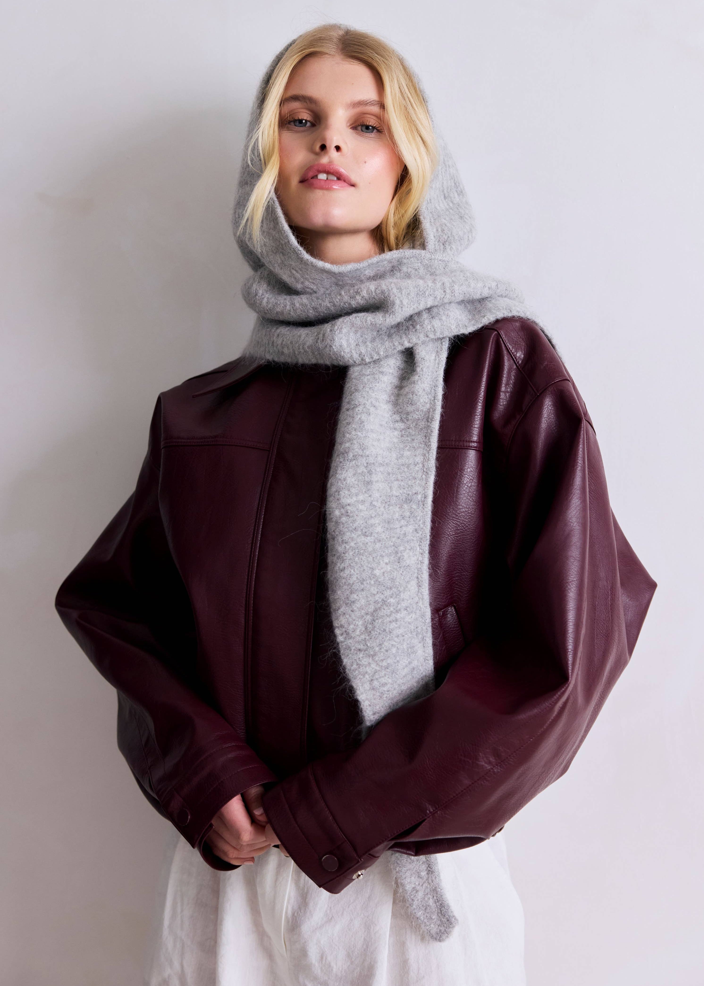 ARCTIC FOX & CO. - L'écharpe à capuche Alpaca - Gris Blizzard - AW25 ARCTIC FOX & CO.