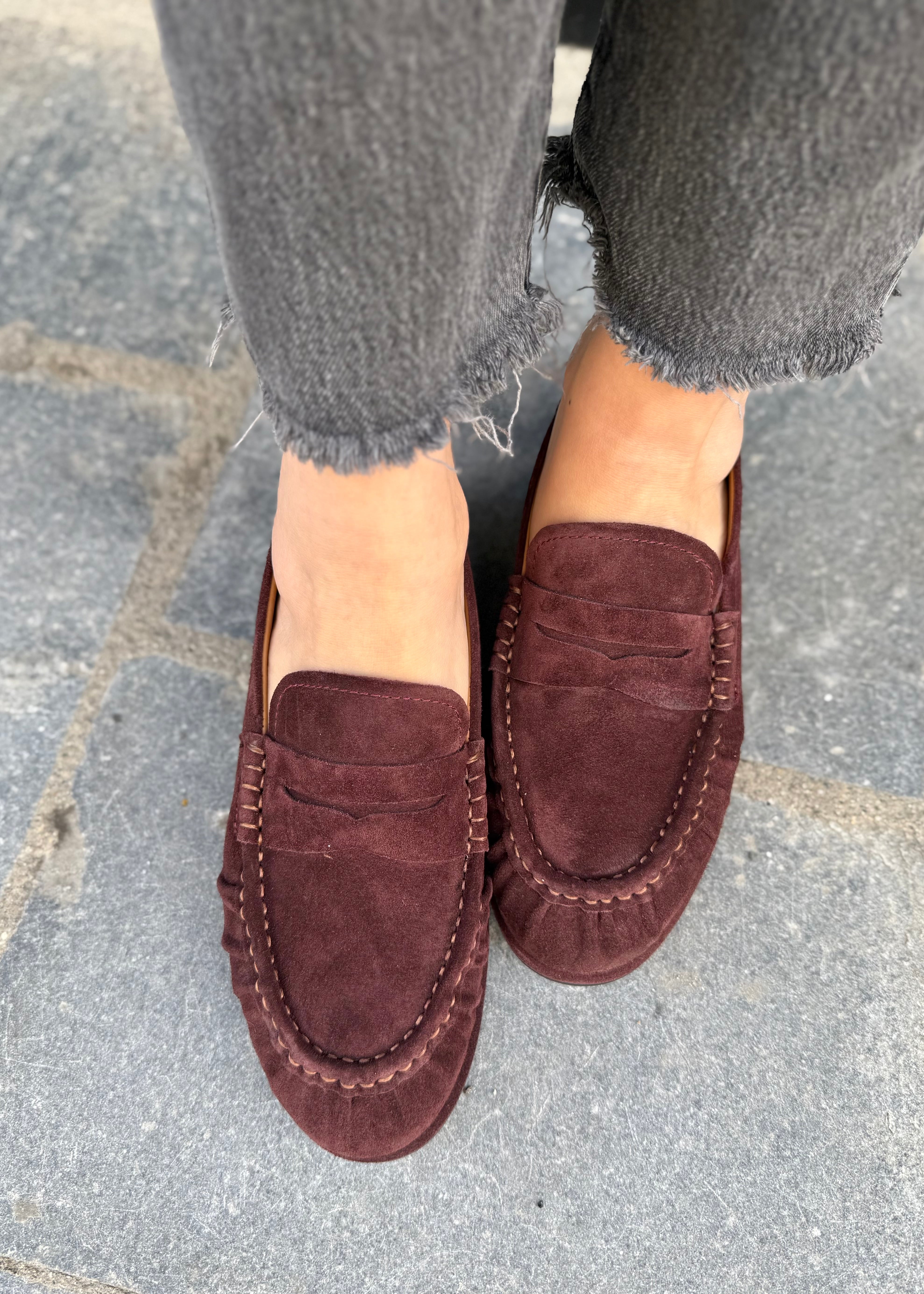 Mocassins Toral Frida suède chocolat Toral