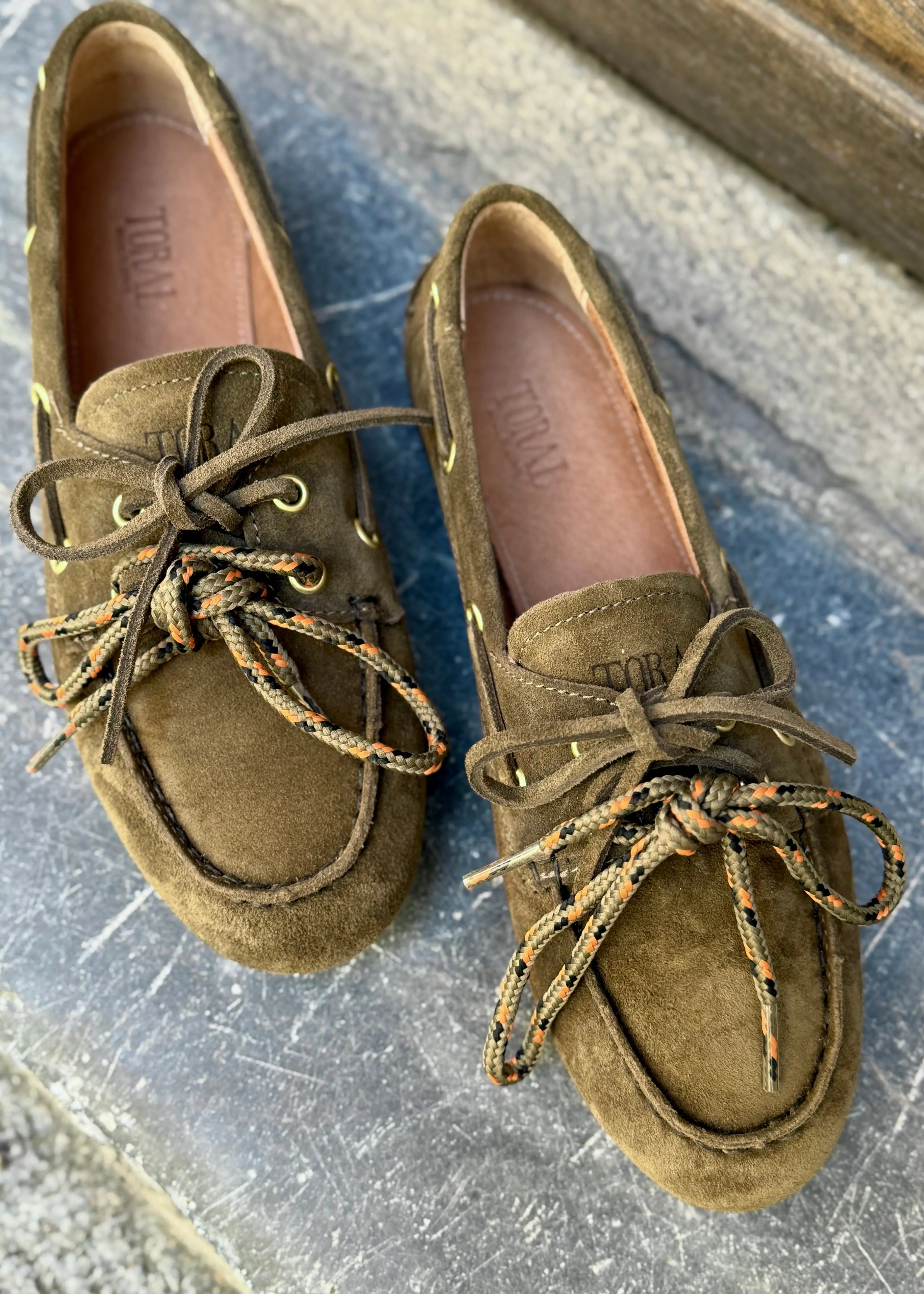 Mocassins Toral Nahua suède Olive Toral