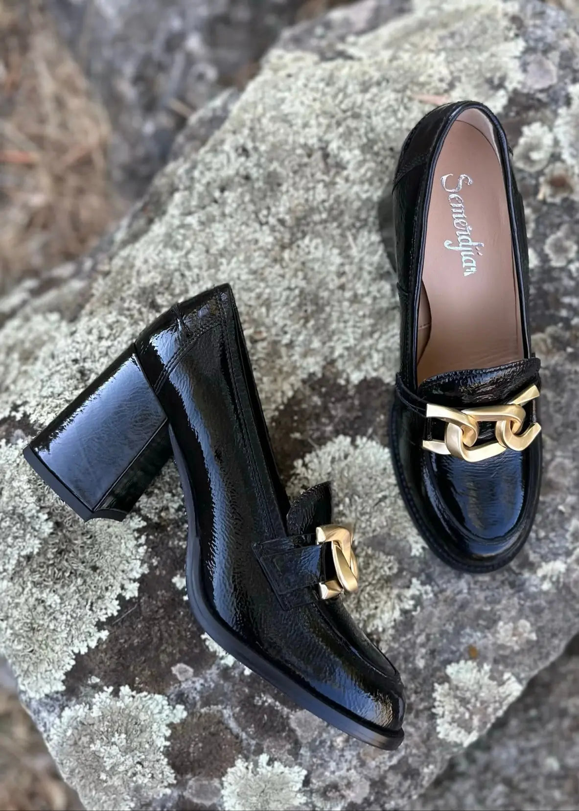 Mocassins à talons Semerdjian E861E3 Nero Mocassins à talons