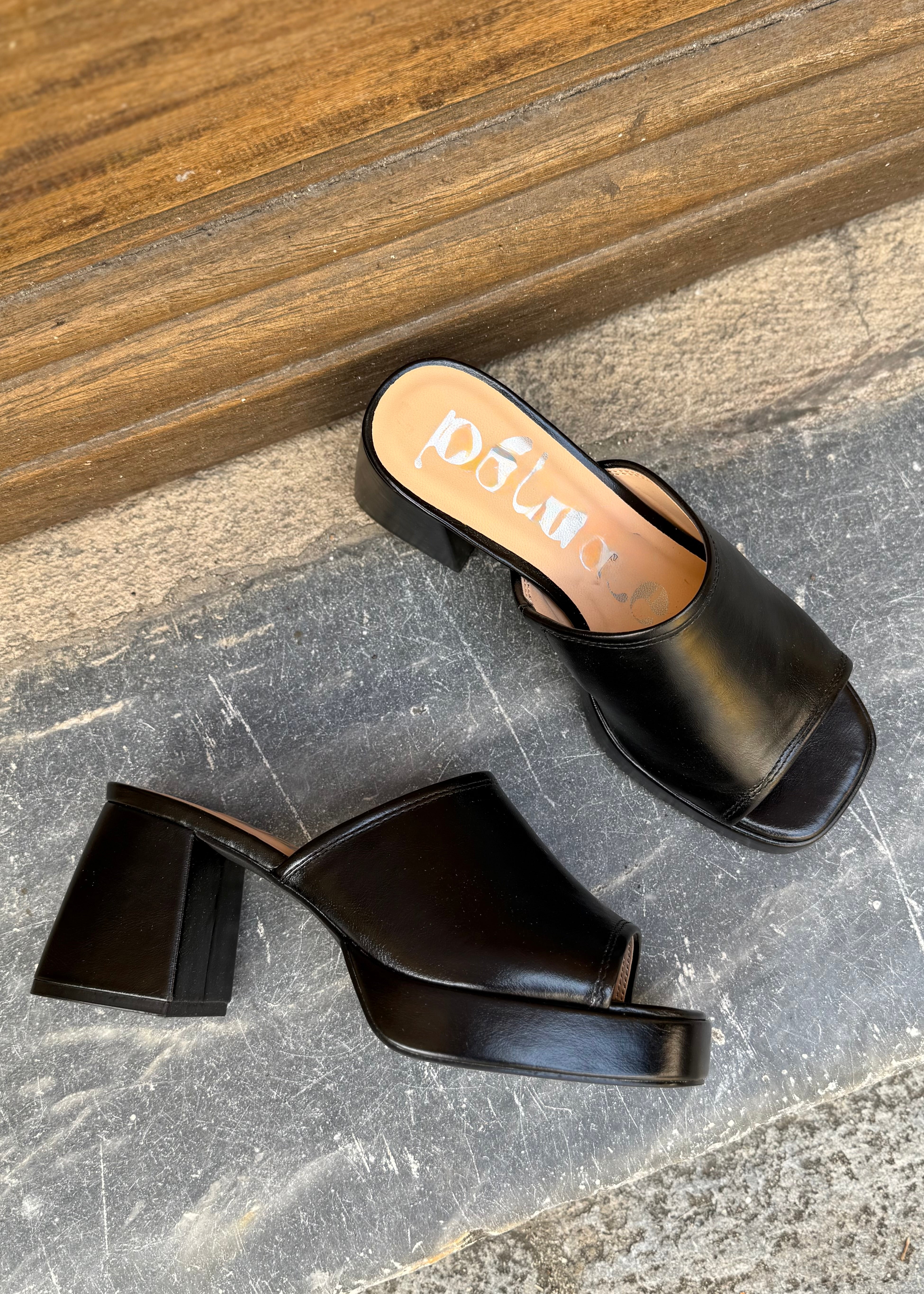 Mules à talons Marylin Noir