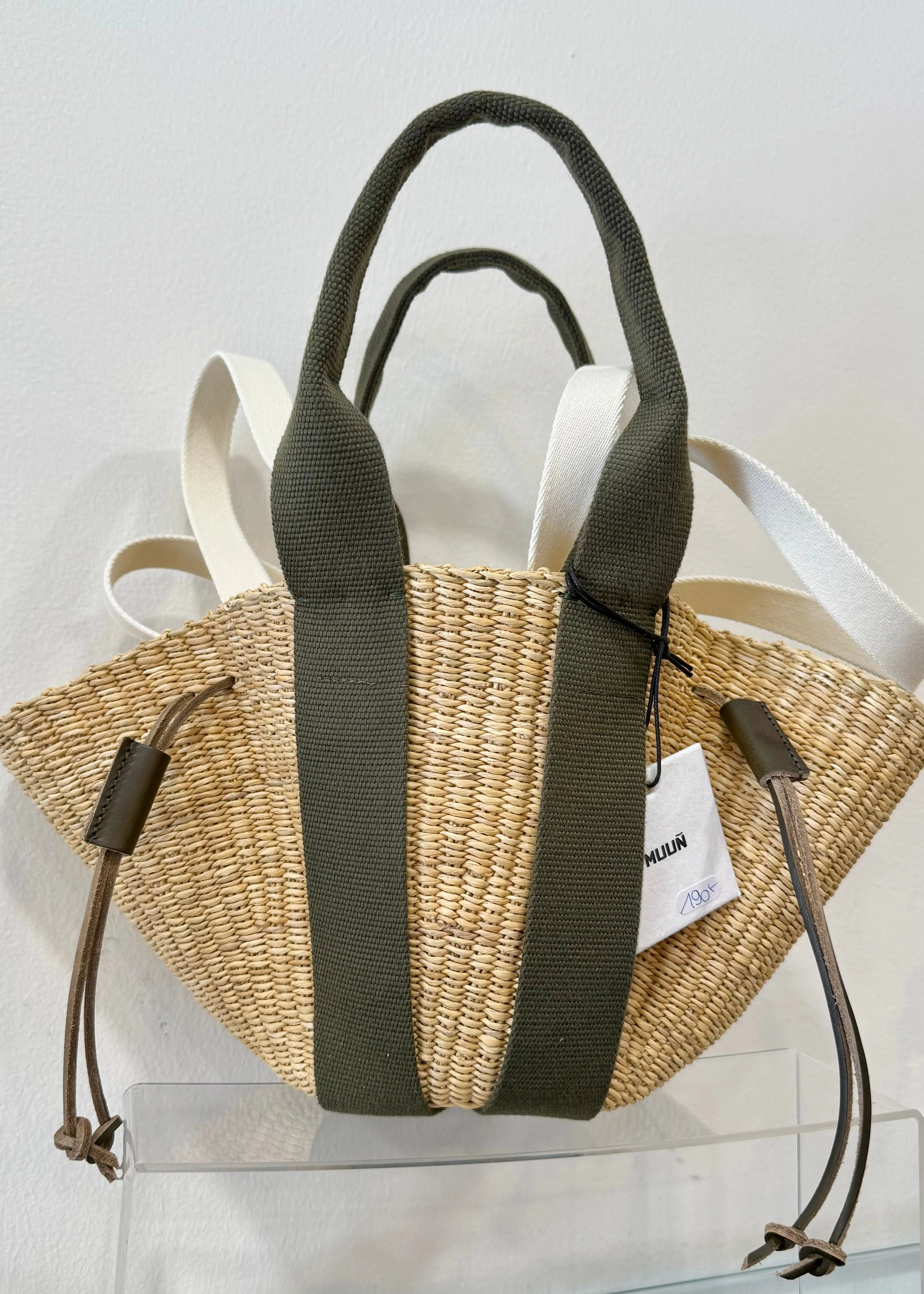 Panier Muuñ mini So - Natural - Kaki Handles Muuñ