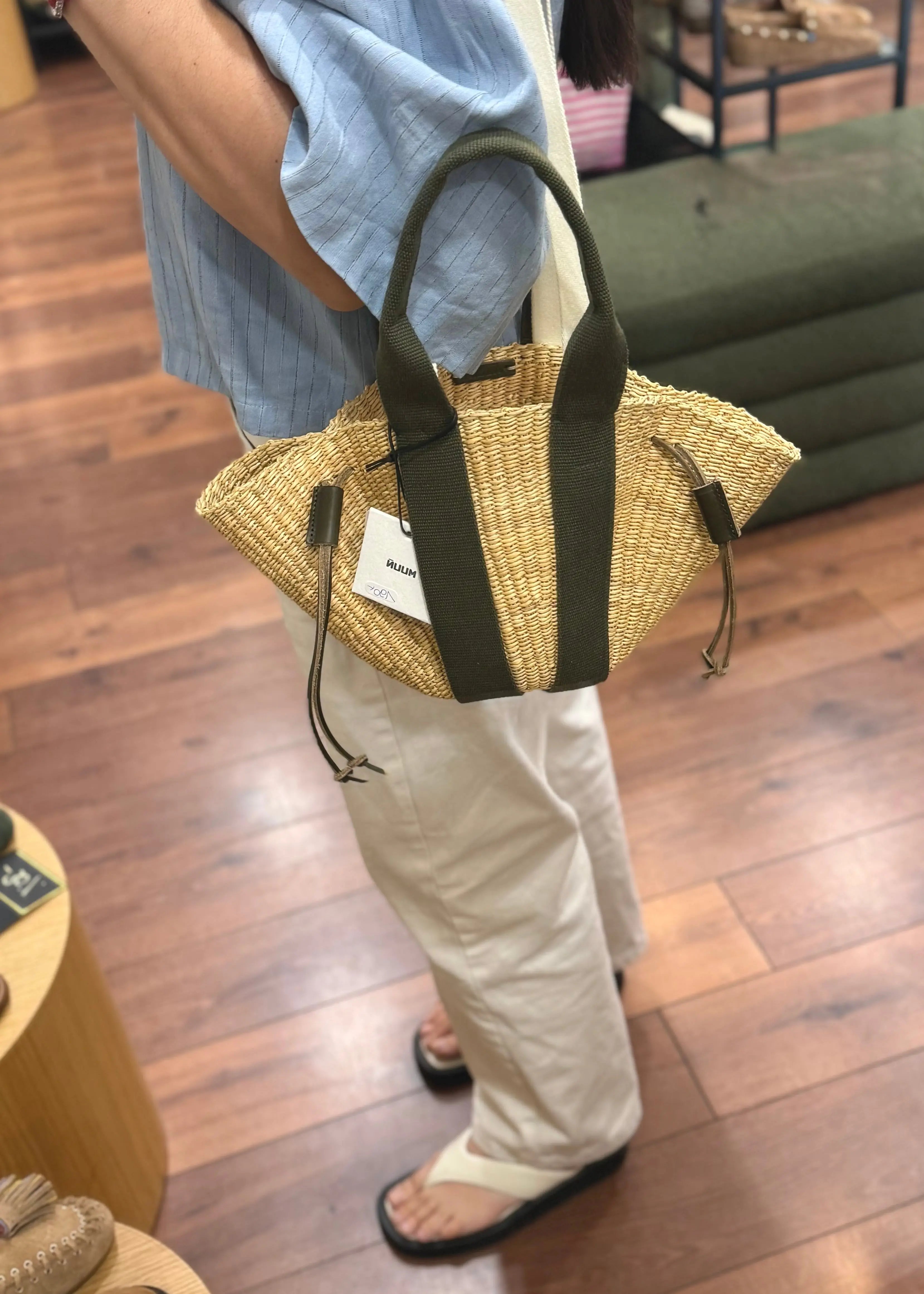 Panier Muuñ mini So - Natural - Kaki Handles Muuñ