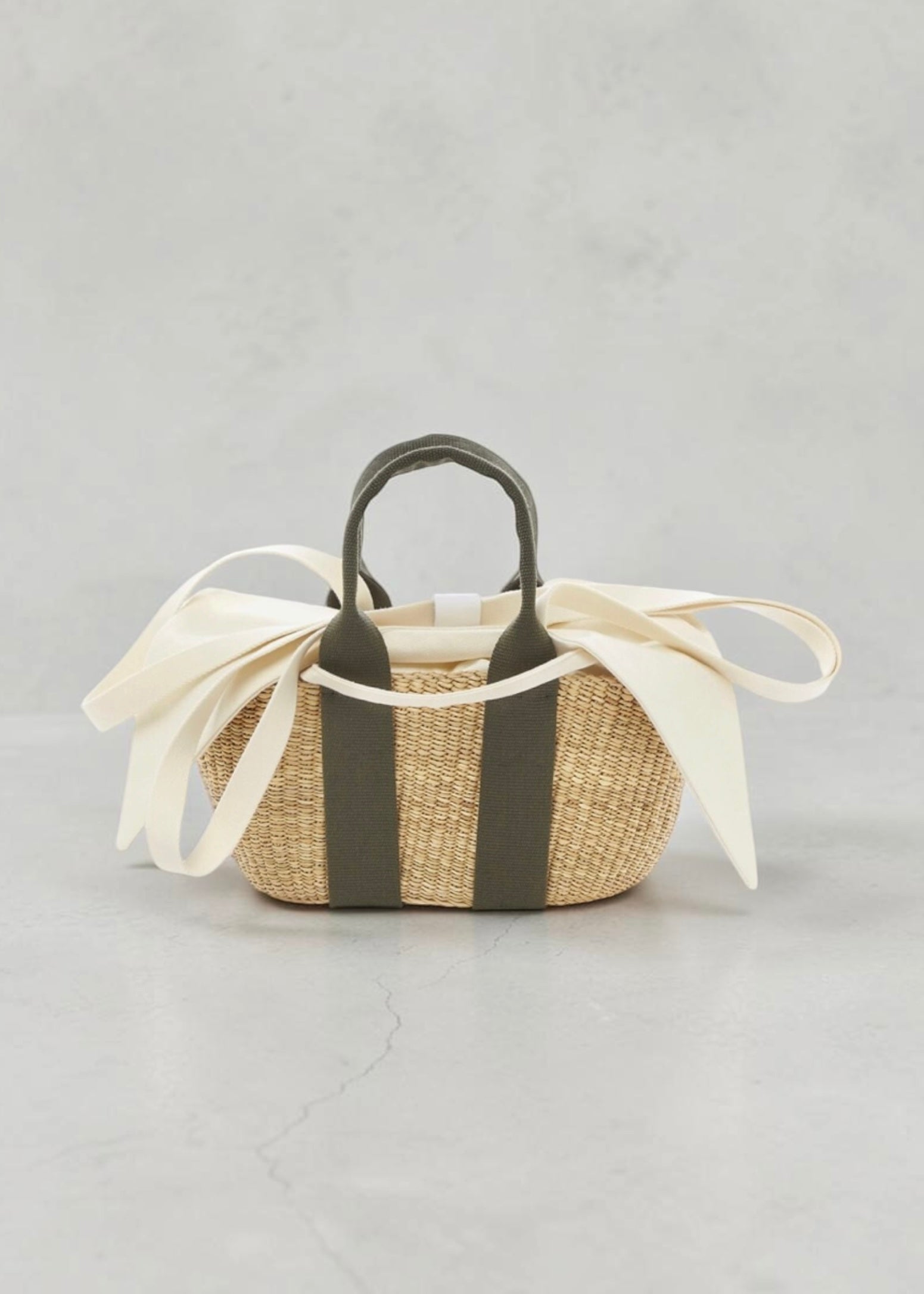 Panier mini Muuñ George - Natural - Kaki Handles Muun