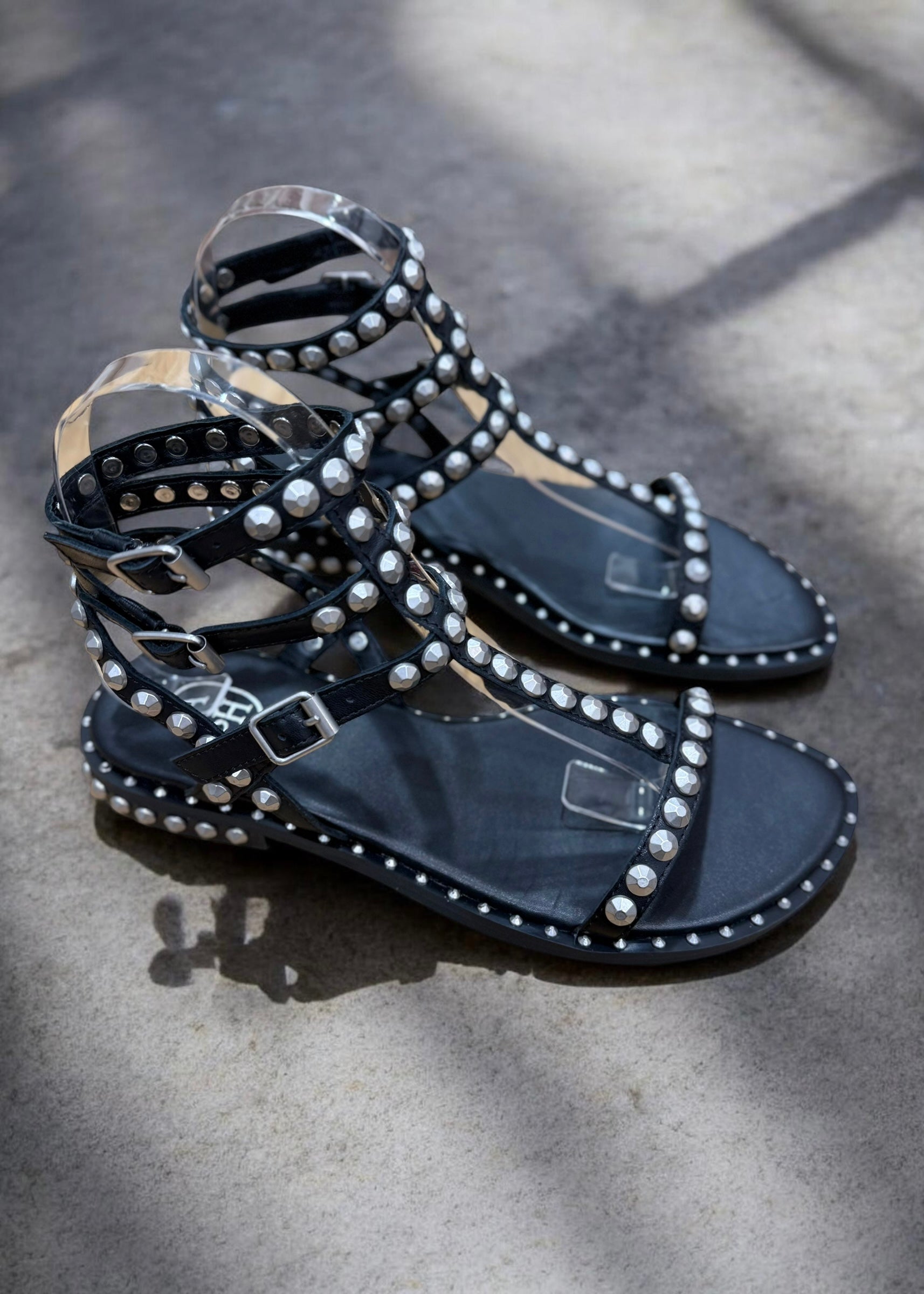 Sandales Ash Play Noir/Antic silver Ash