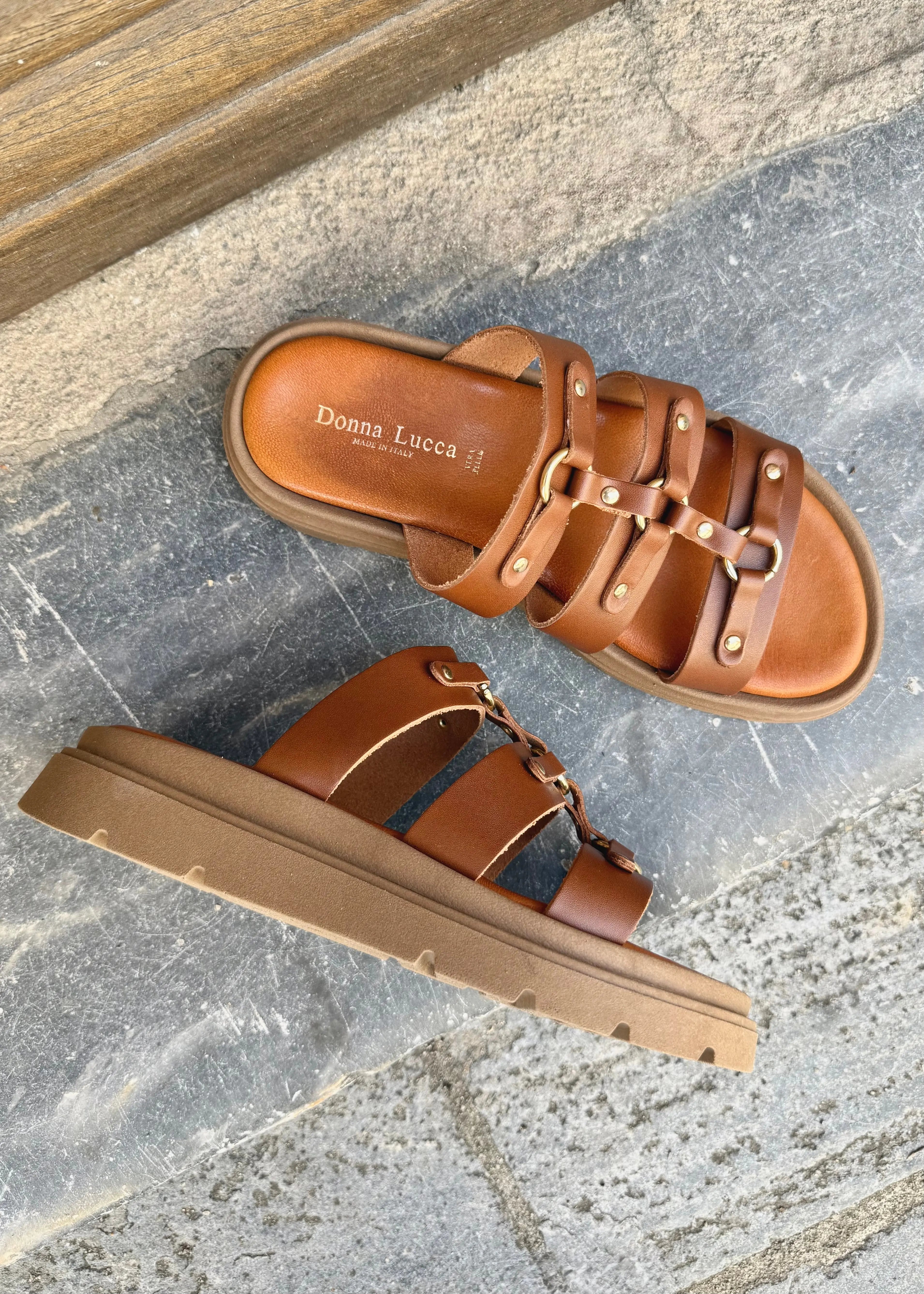 Sandales Donna Lucca 1766 Cognac Donna Lucca