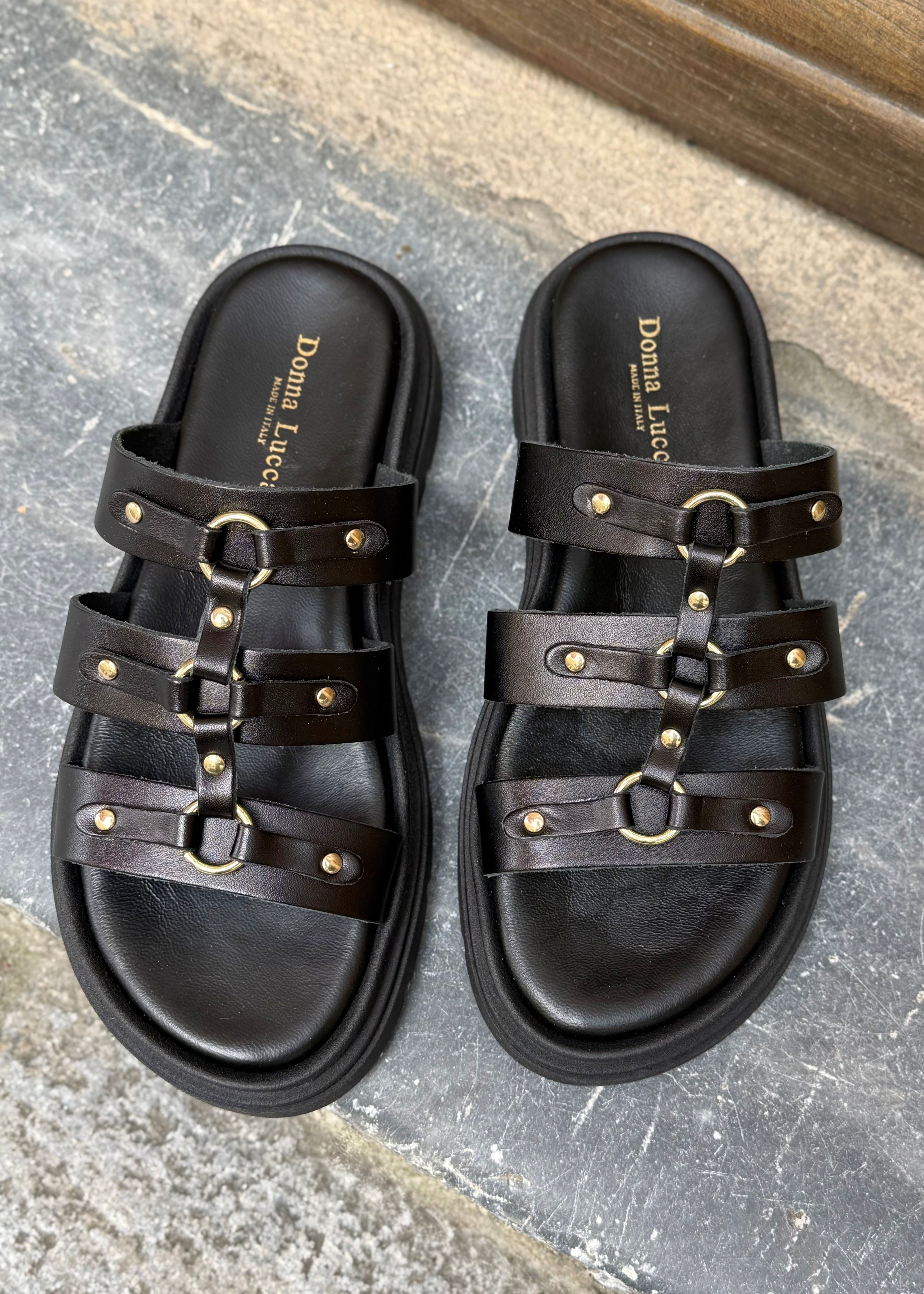 Sandales Donna Lucca 1766 Noir Donna Lucca