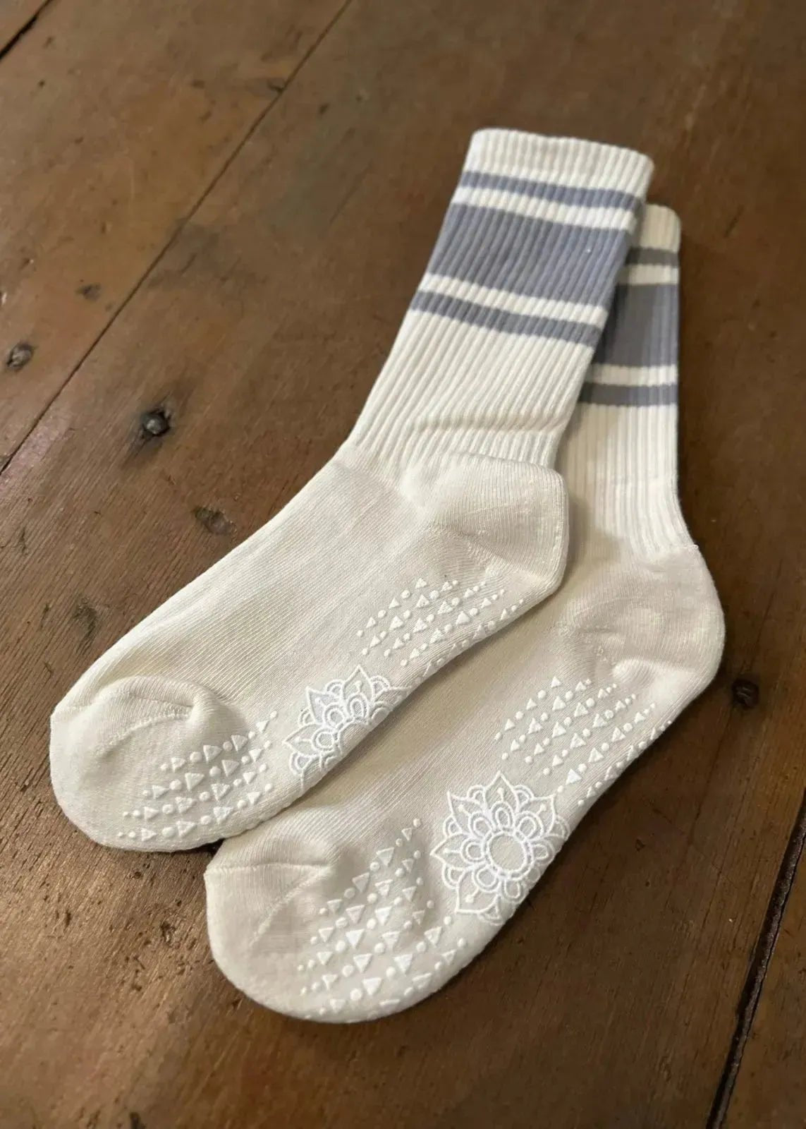 Chaussettes Yoga Pilates écru - L'adresse Corte