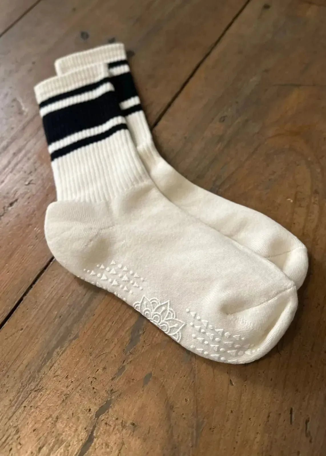 Chaussettes Yoga Pilates écru - L'adresse Corte