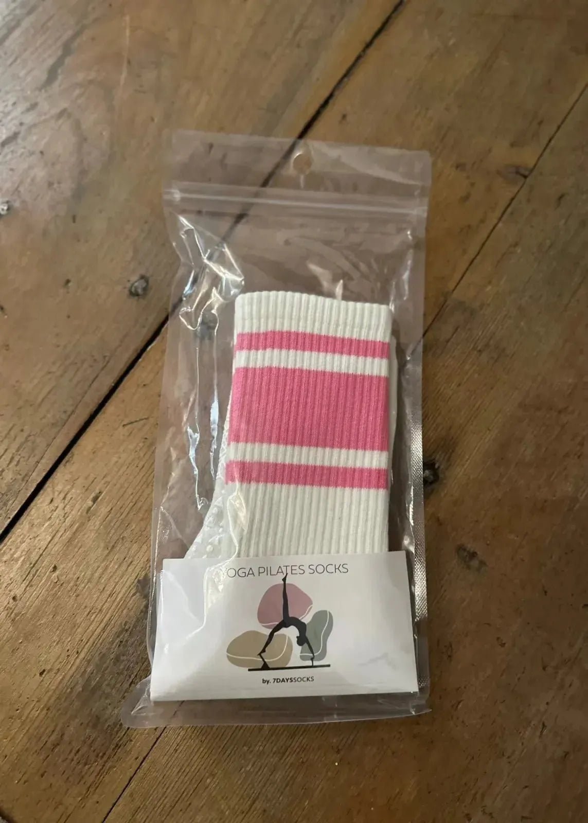 Chaussettes Yoga Pilates écru - L'adresse Corte