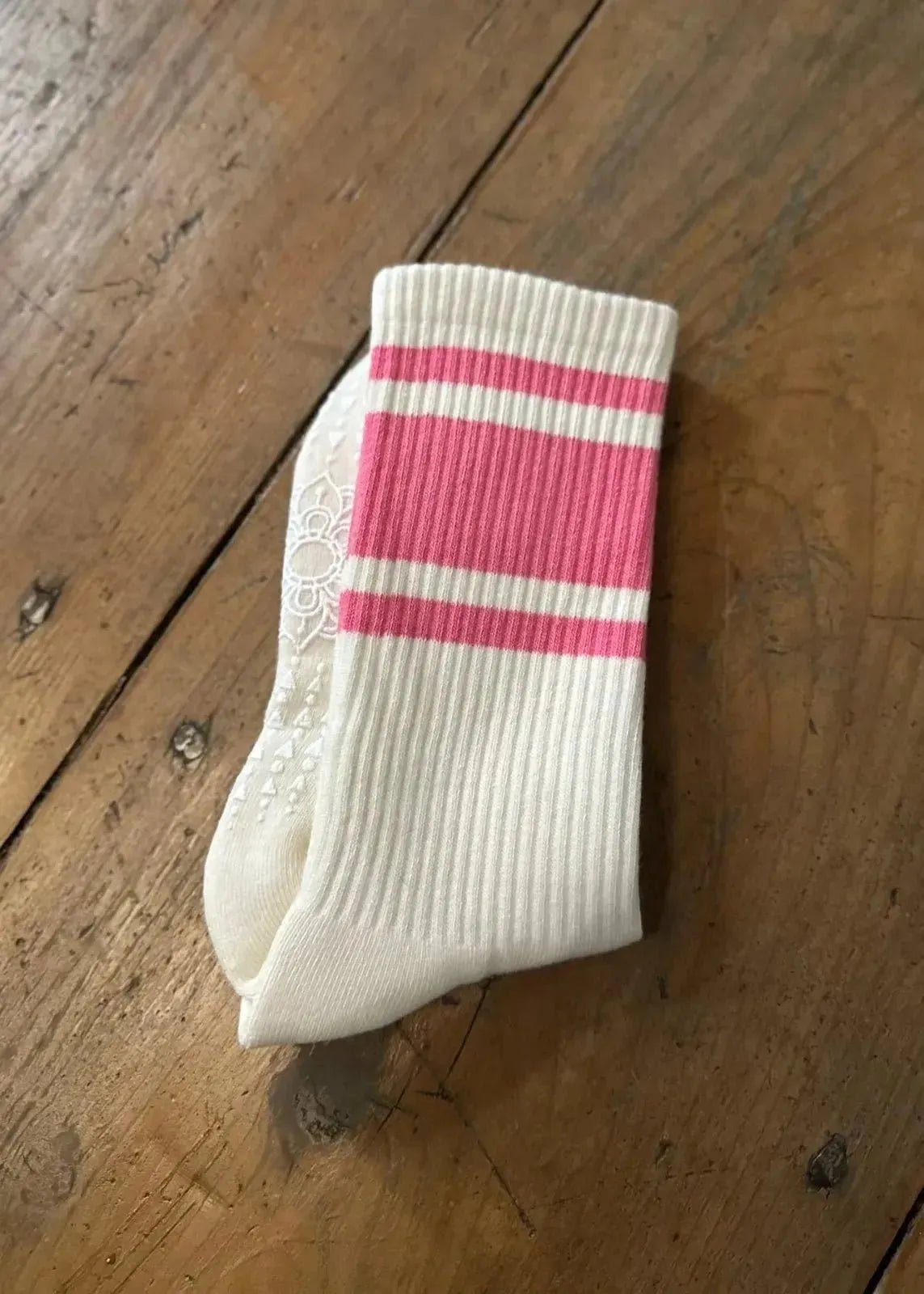 Chaussettes Yoga Pilates écru - L'adresse Corte