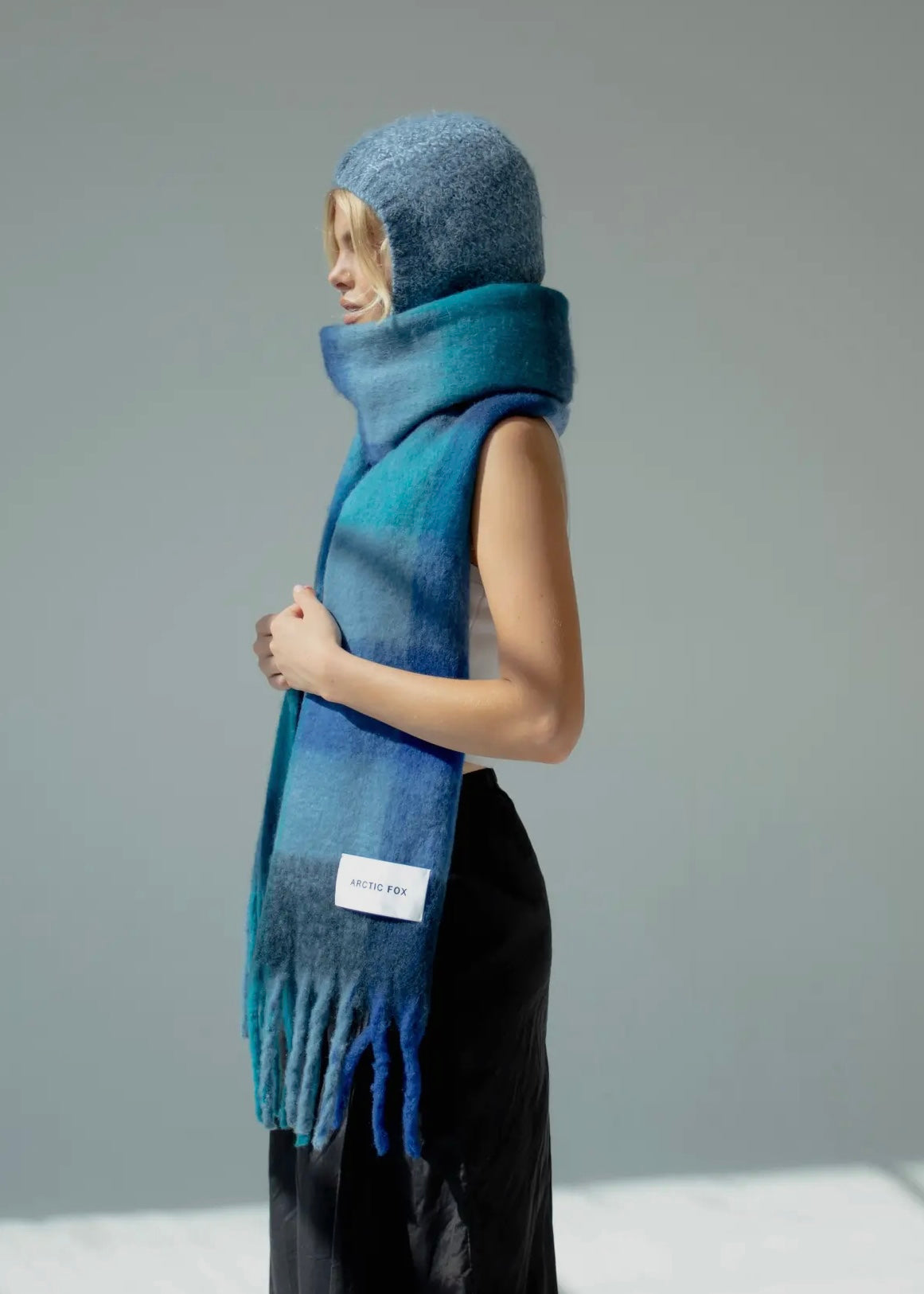 Écharpe Arctic Fox & Co - Blue check Arctic Fox and Co