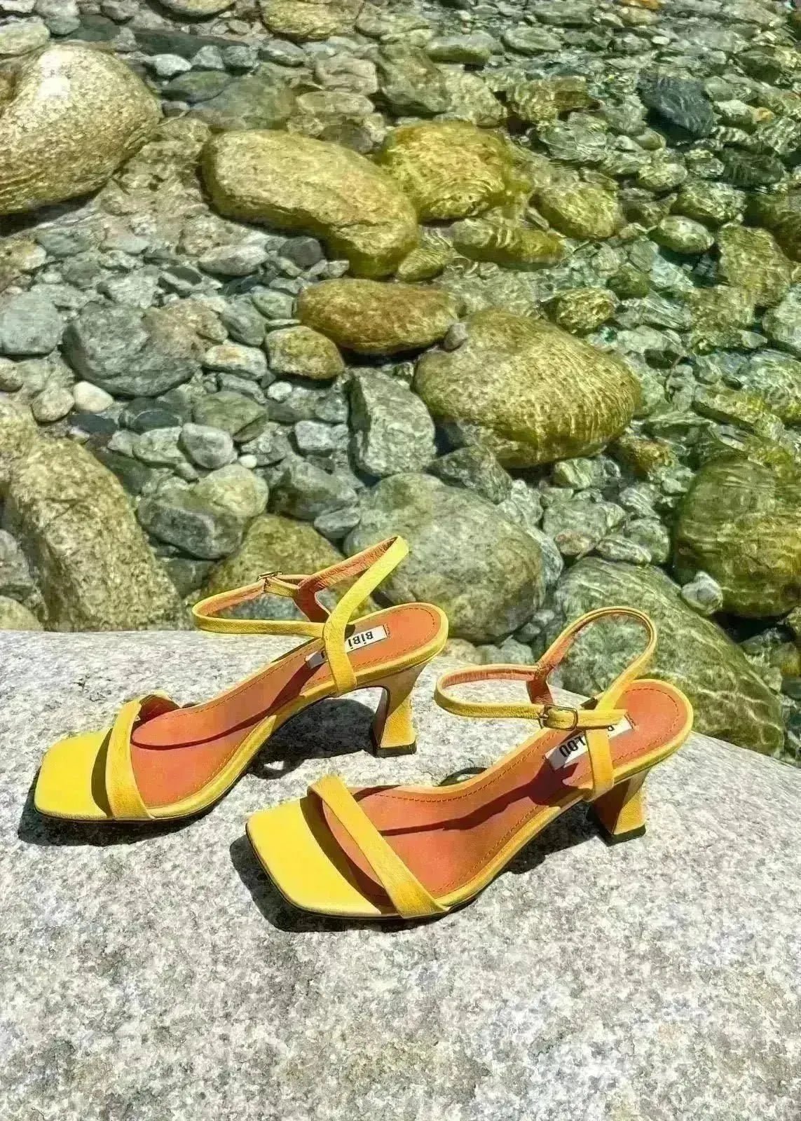 Sandales à talons Bibi Lou 614Z42VK Amarillo - L'adresse Corte