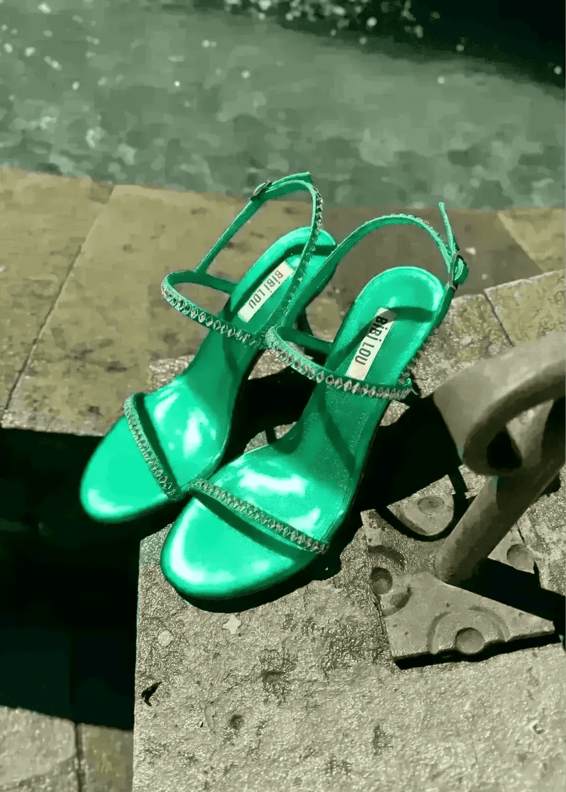 Sandales à talons Bibi Lou Karina Verde - L&#39;adresse Corte