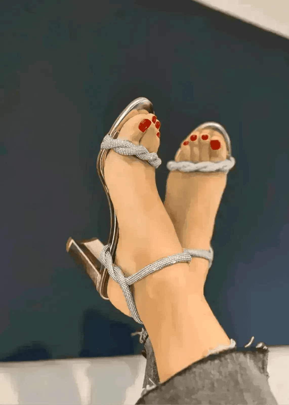 Sandales à talons Bibi Lou Teresa Oro - L'adresse Corte