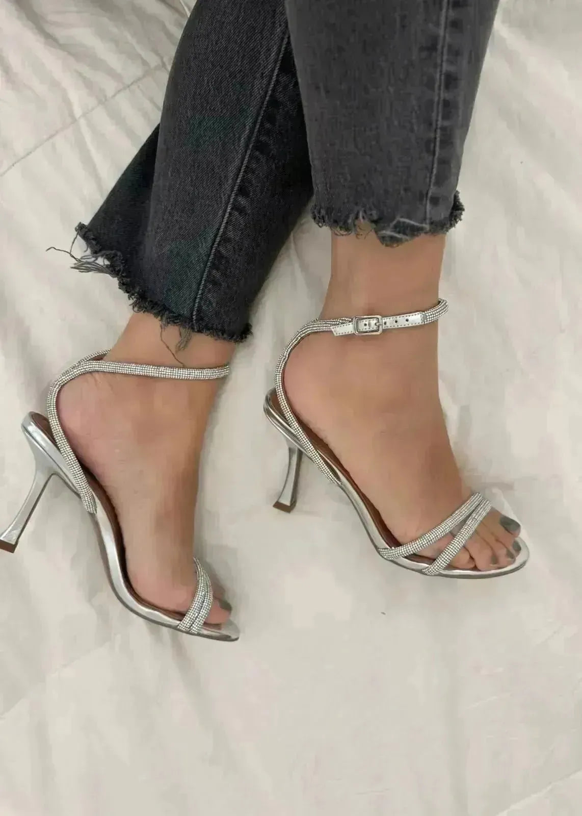 Sandales à talons Bibi Lou Zaria Plata - L'adresse Corte