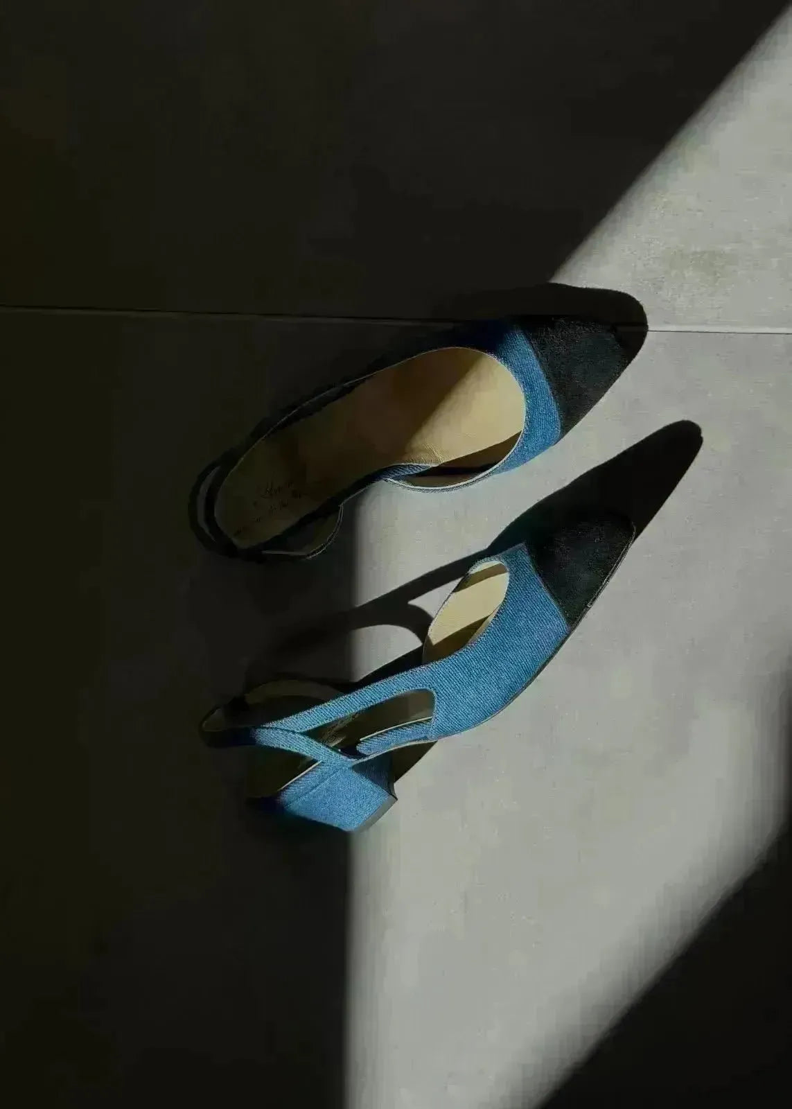 Sandales slingback Anniel Bri - Bri denim - L'adresse Corte