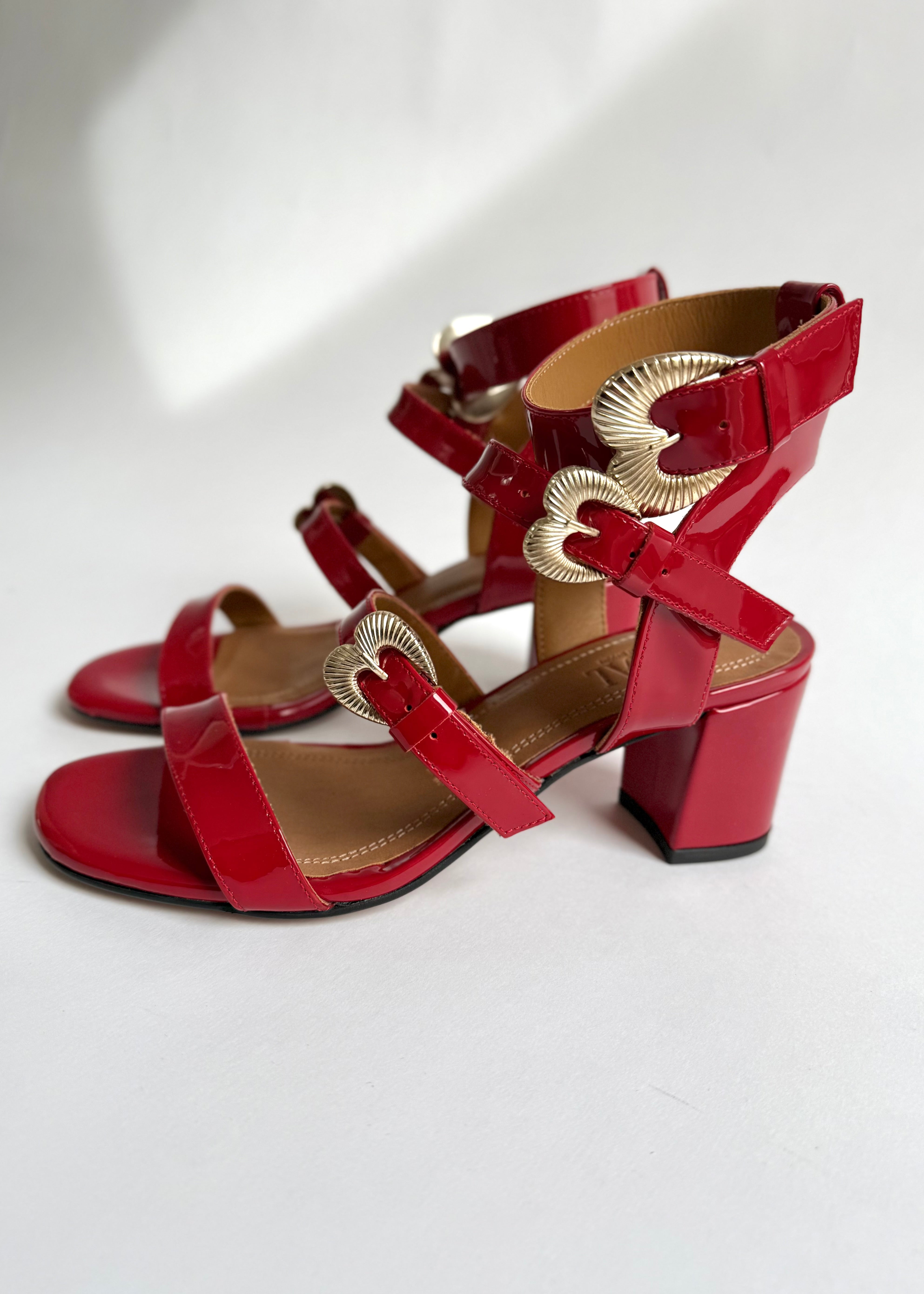 Sandales Toral Amor Charol Rojo Toral shoes