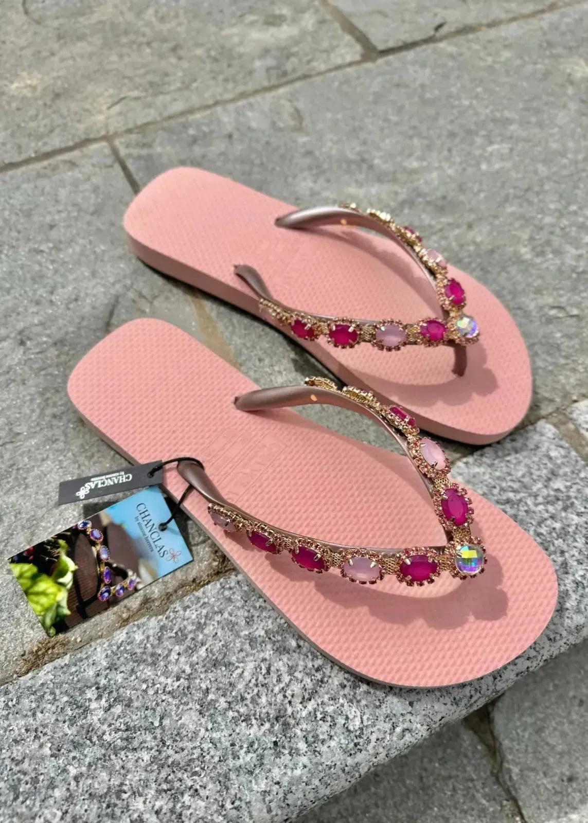 Tongs Chanclas Amazonia Rose - L'adresse Corte